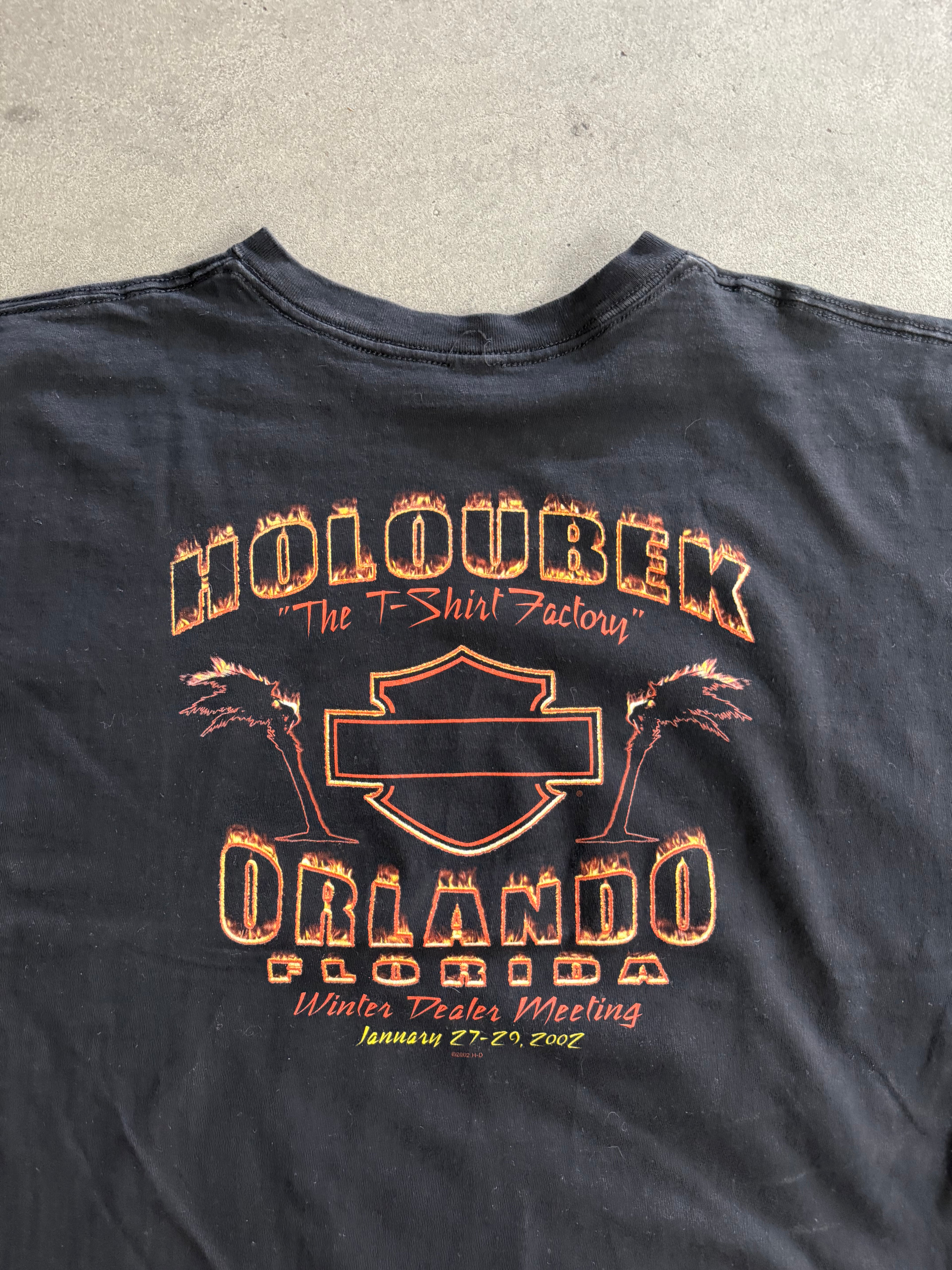 2002 HARLEY DAVIDSON "WINTER DEALER MEETING", FLORIDA T-SHIRT (XL)