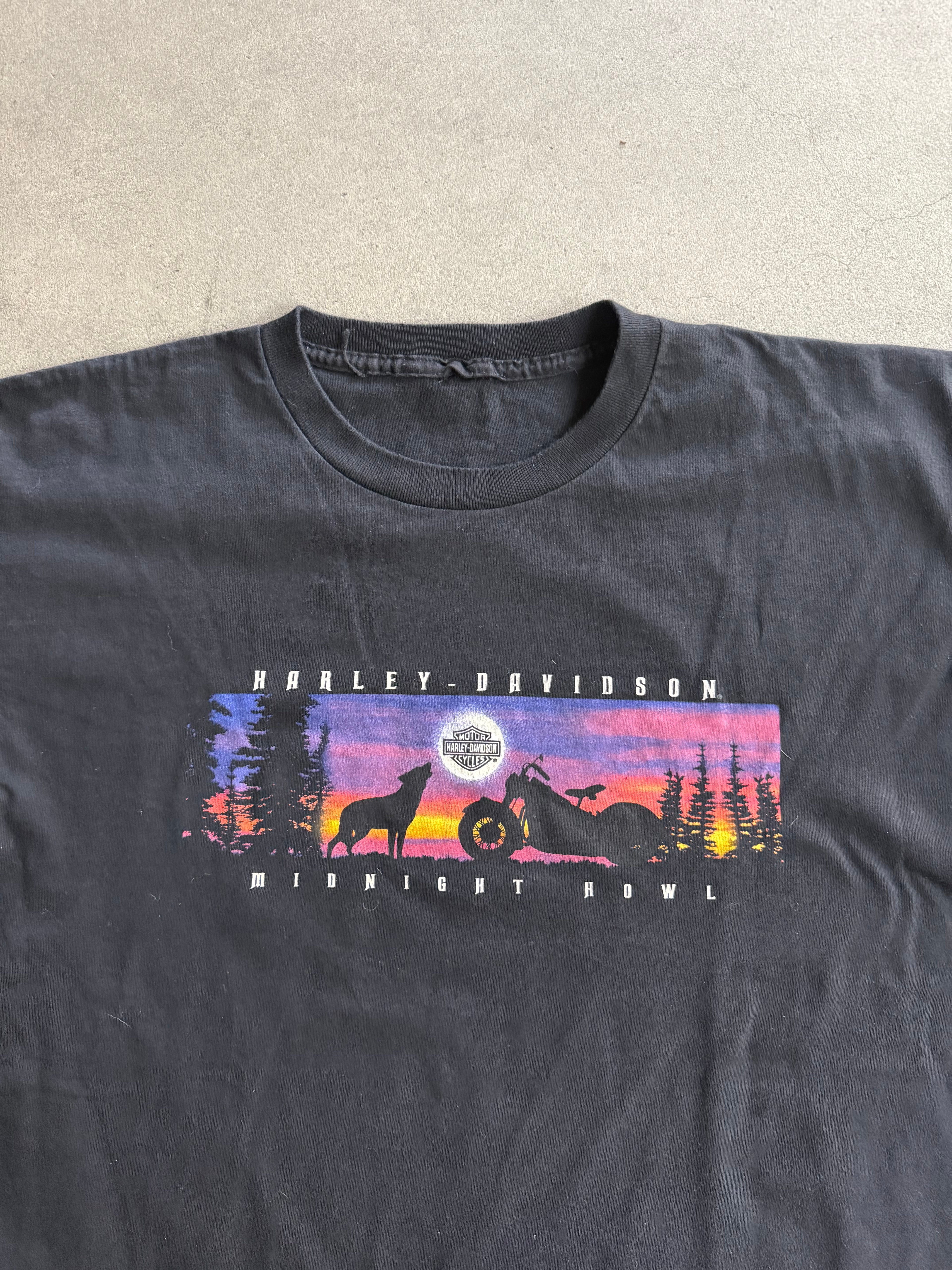 2000S HARLEY DAVIDSON "MIDNIGHT HOWL", ALABAMA T-SHIRT (XL)