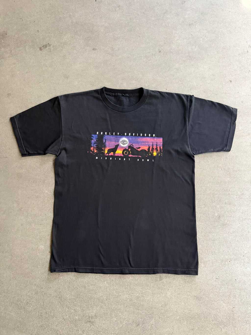 2000S HARLEY DAVIDSON "MIDNIGHT HOWL", ALABAMA T-SHIRT (XL)