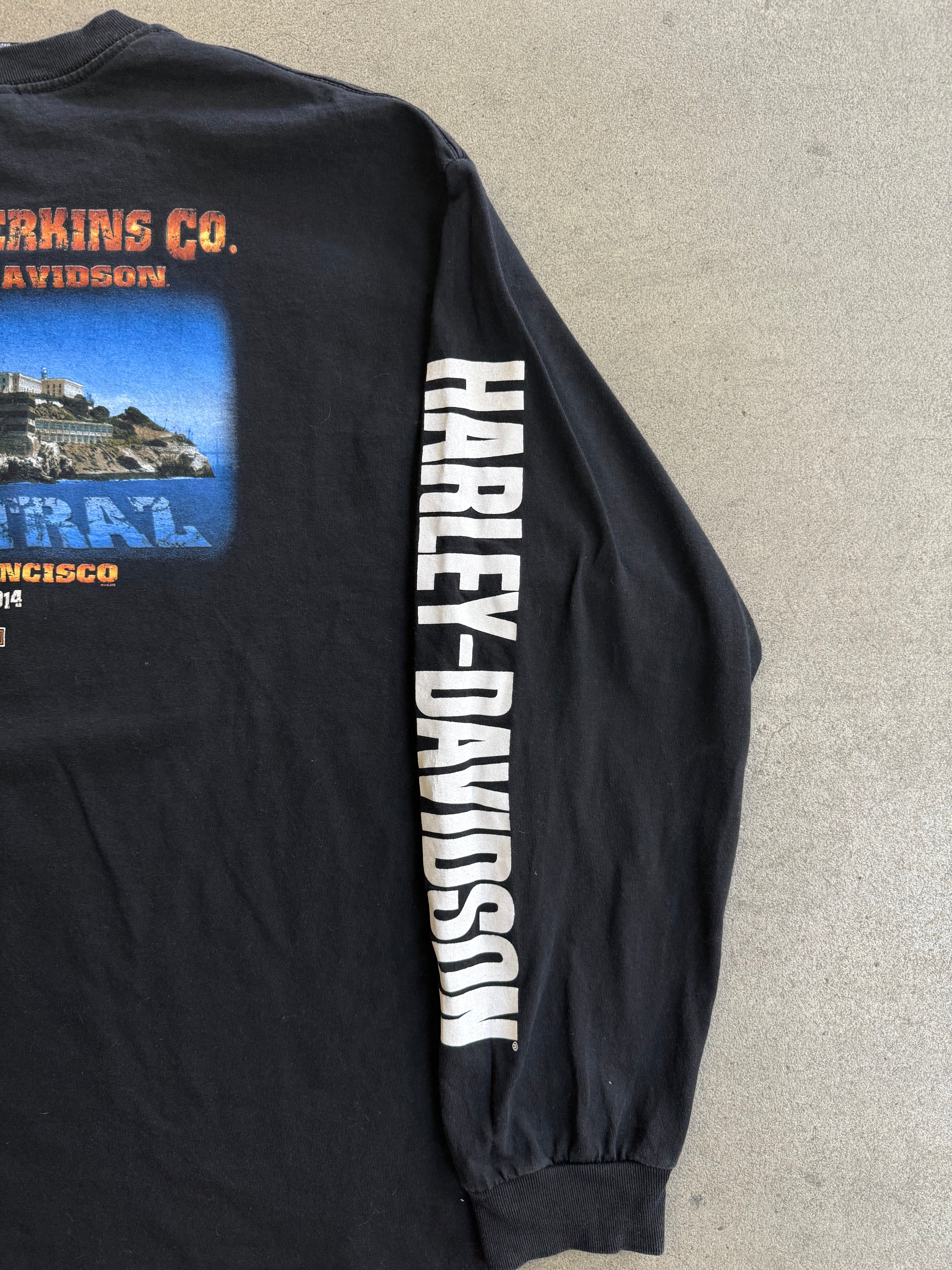 2000S HARLEY DAVIDISON ALCATRAZ SAN FRANCISCO LONG SLEEVES (XL)