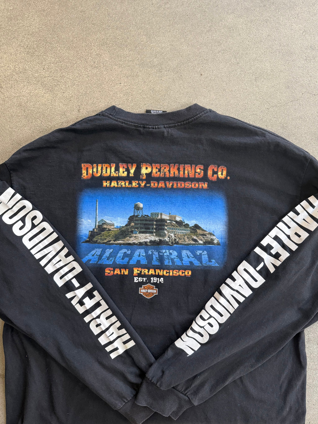 2000S HARLEY DAVIDSON ALCATRAZ, SAN FRANCISCO LONG SLEEVES (XL)
