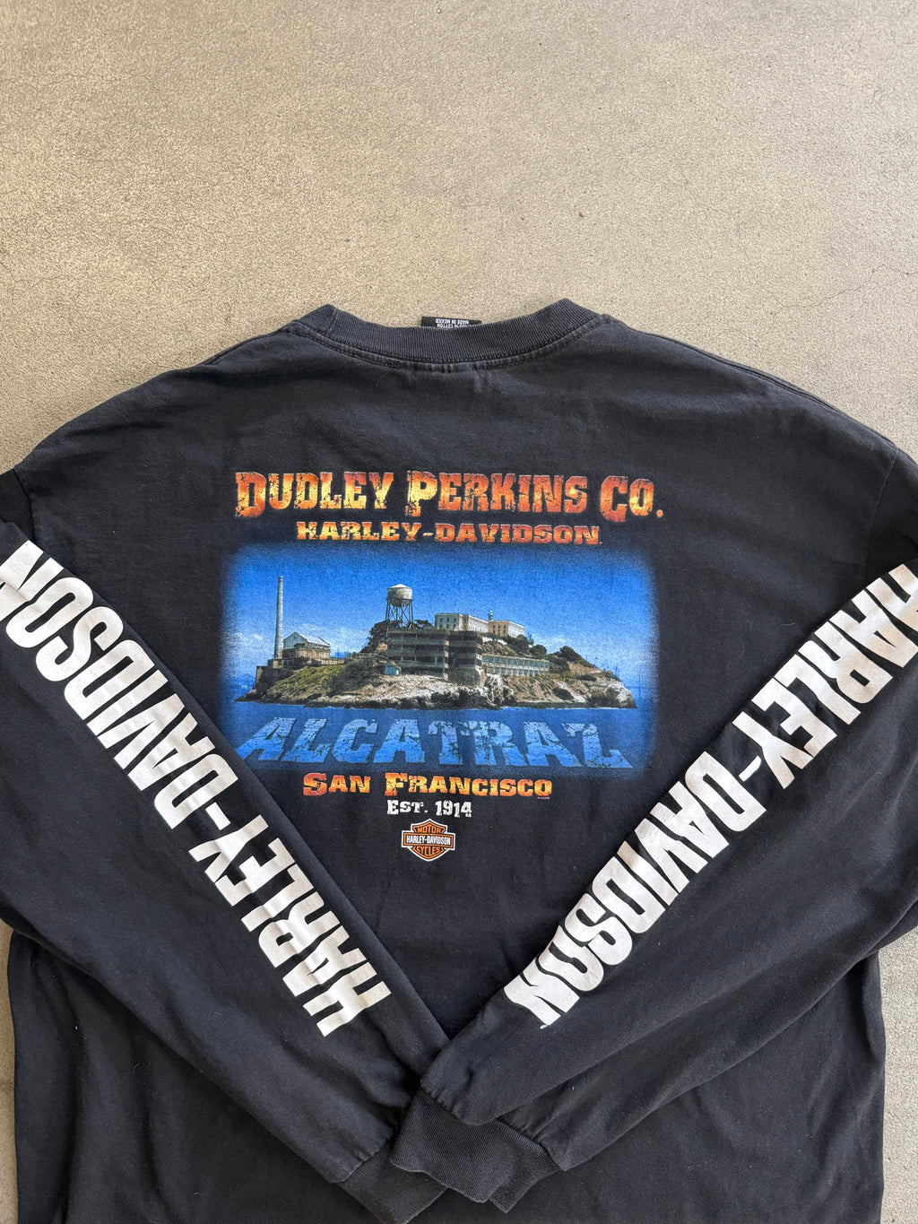 2000S HARLEY DAVIDSON ALCATRAZ, SAN FRANCISCO LONG SLEEVES (XL)