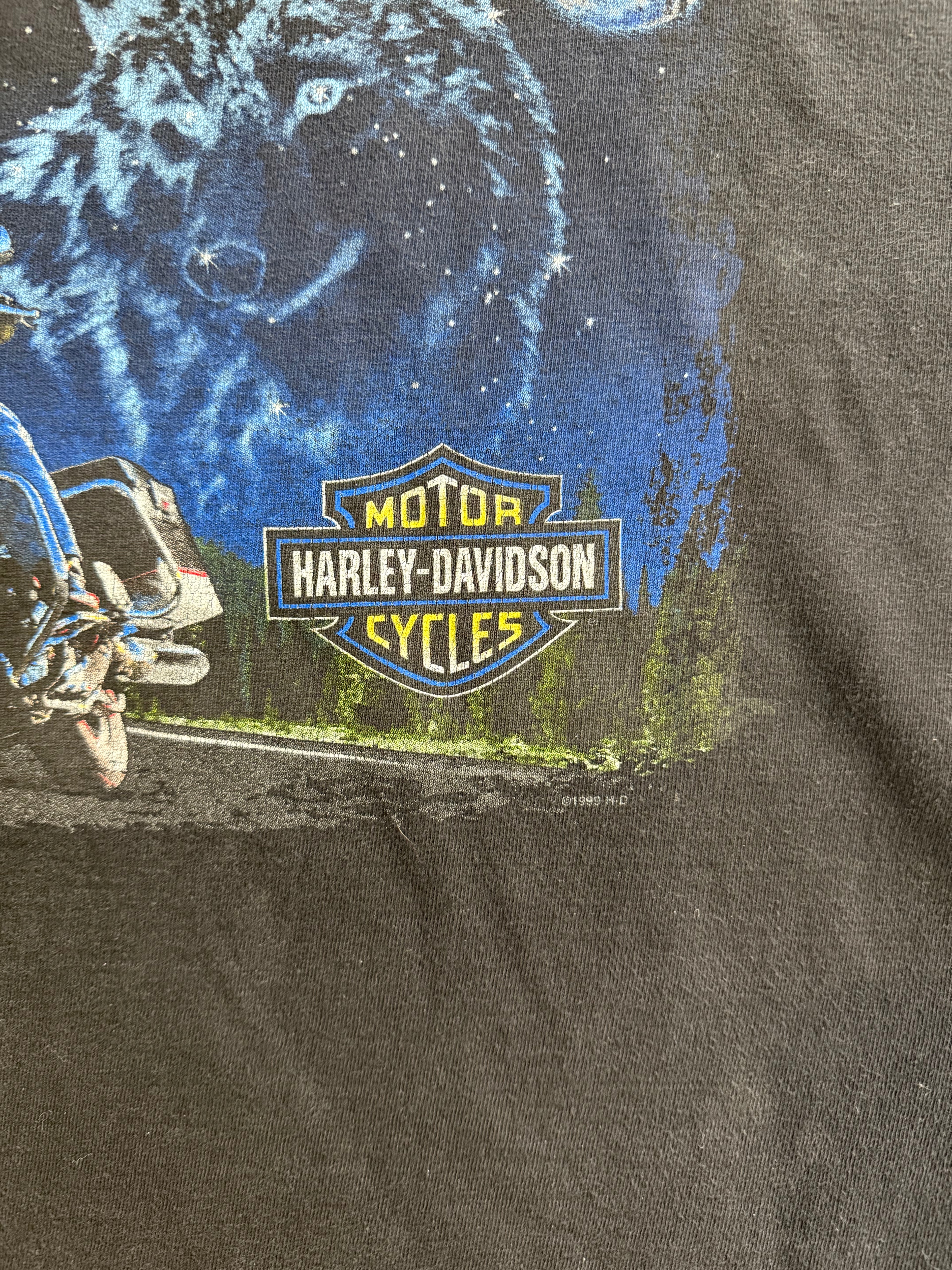1998 HARLEY DAVIDSON "MIDNIGHT RIDE" FLORIDA VINTAGE T-SHIRT (XL)