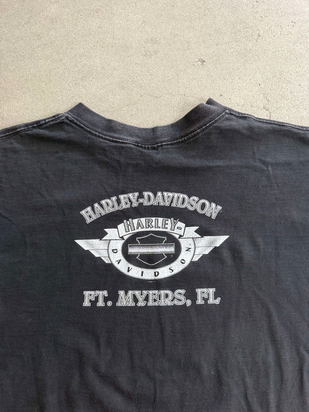 1998 HARLEY DAVIDSON "MIDNIGHT RIDE" FLORIDA VINTAGE T-SHIRT (XL)
