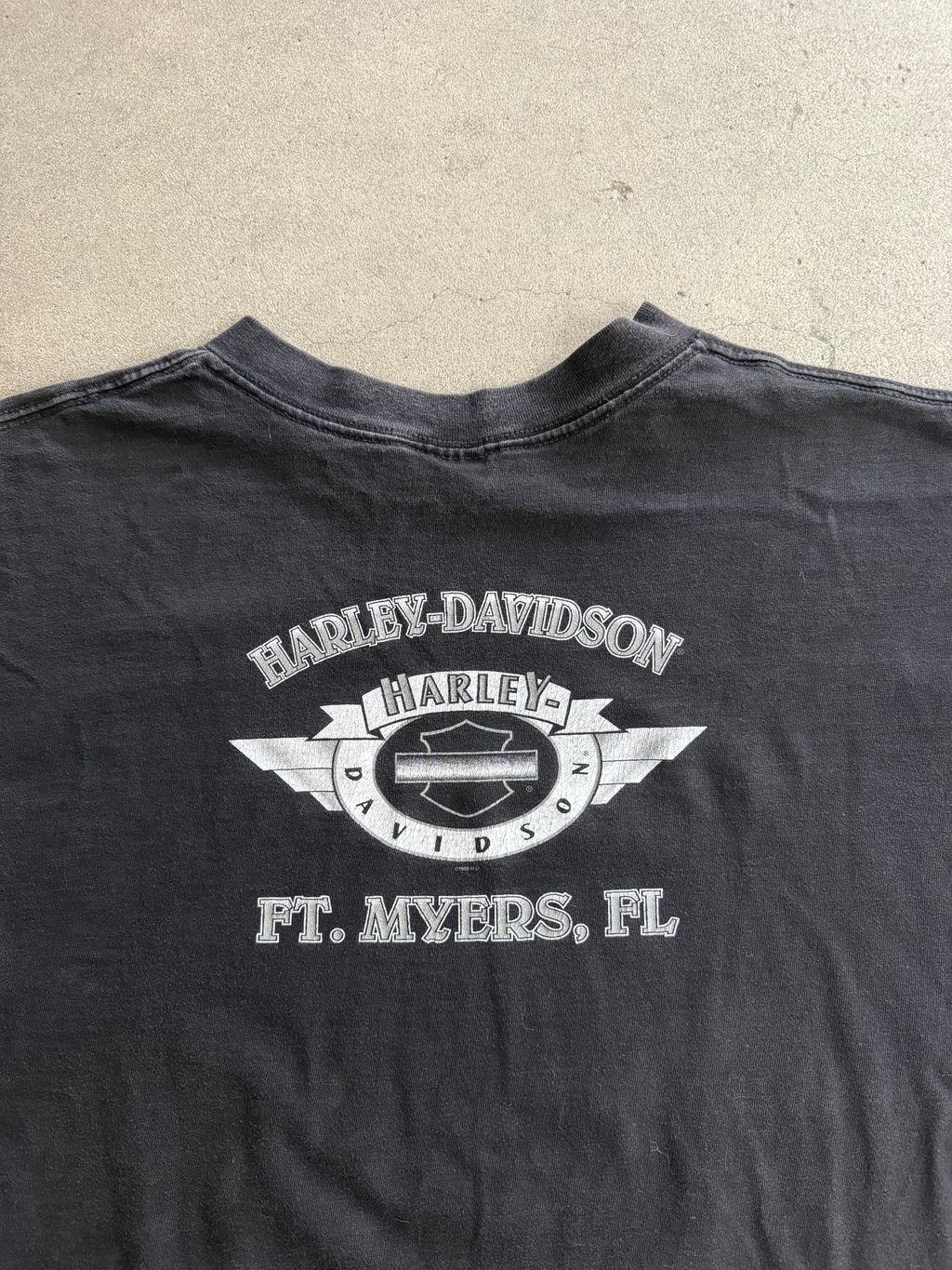 1998 HARLEY DAVIDSON "MIDNIGHT RIDE" FLORIDA VINTAGE T-SHIRT (XL)