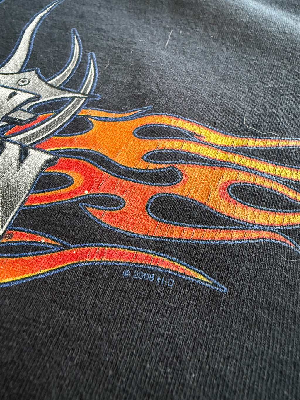 2000S HARLEY DAVIDSON FLAMES LONG SLEEVES (XL)
