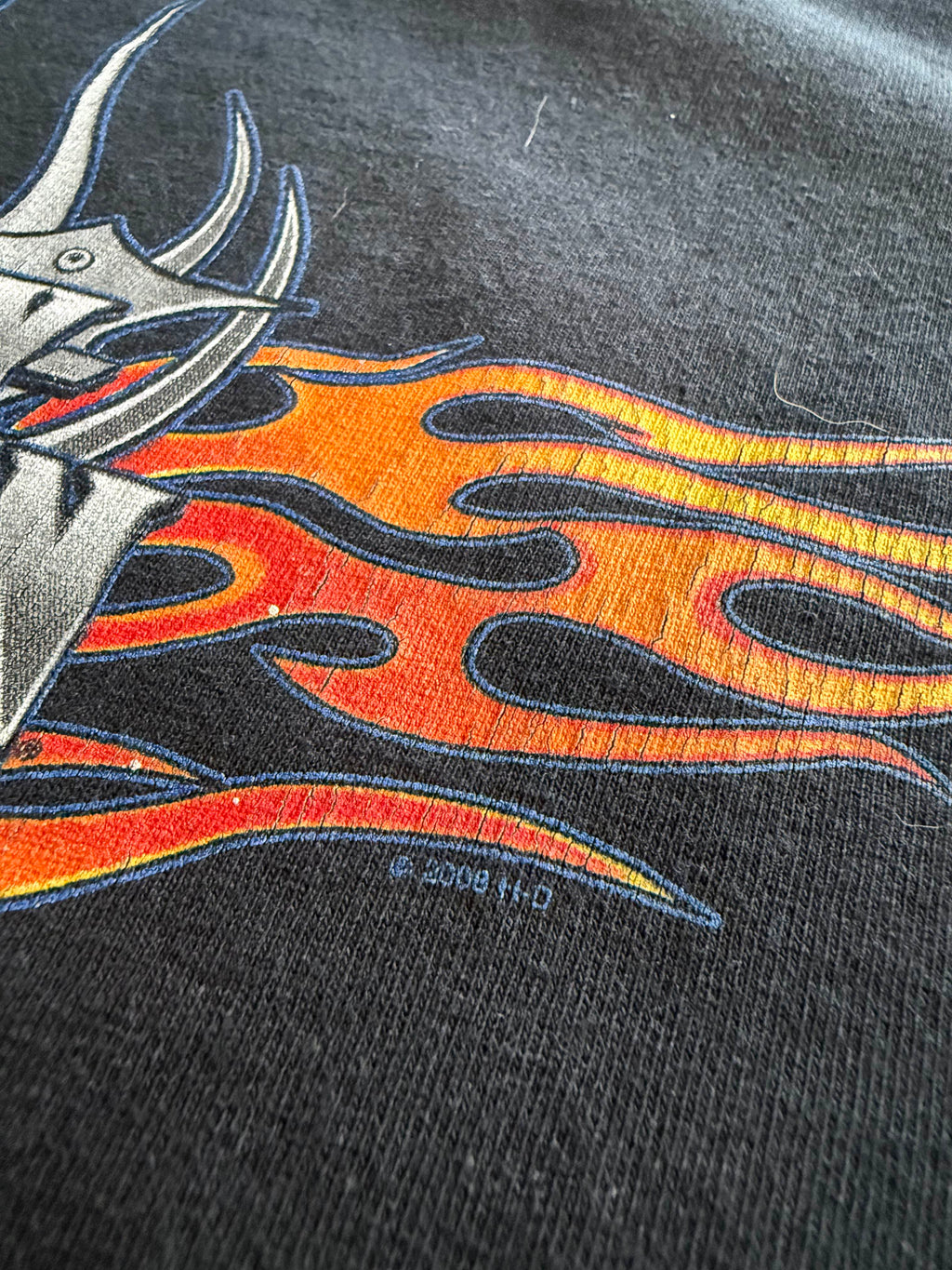 2000S HARLEY DAVIDSON FLAMES LONG SLEEVES (XL)