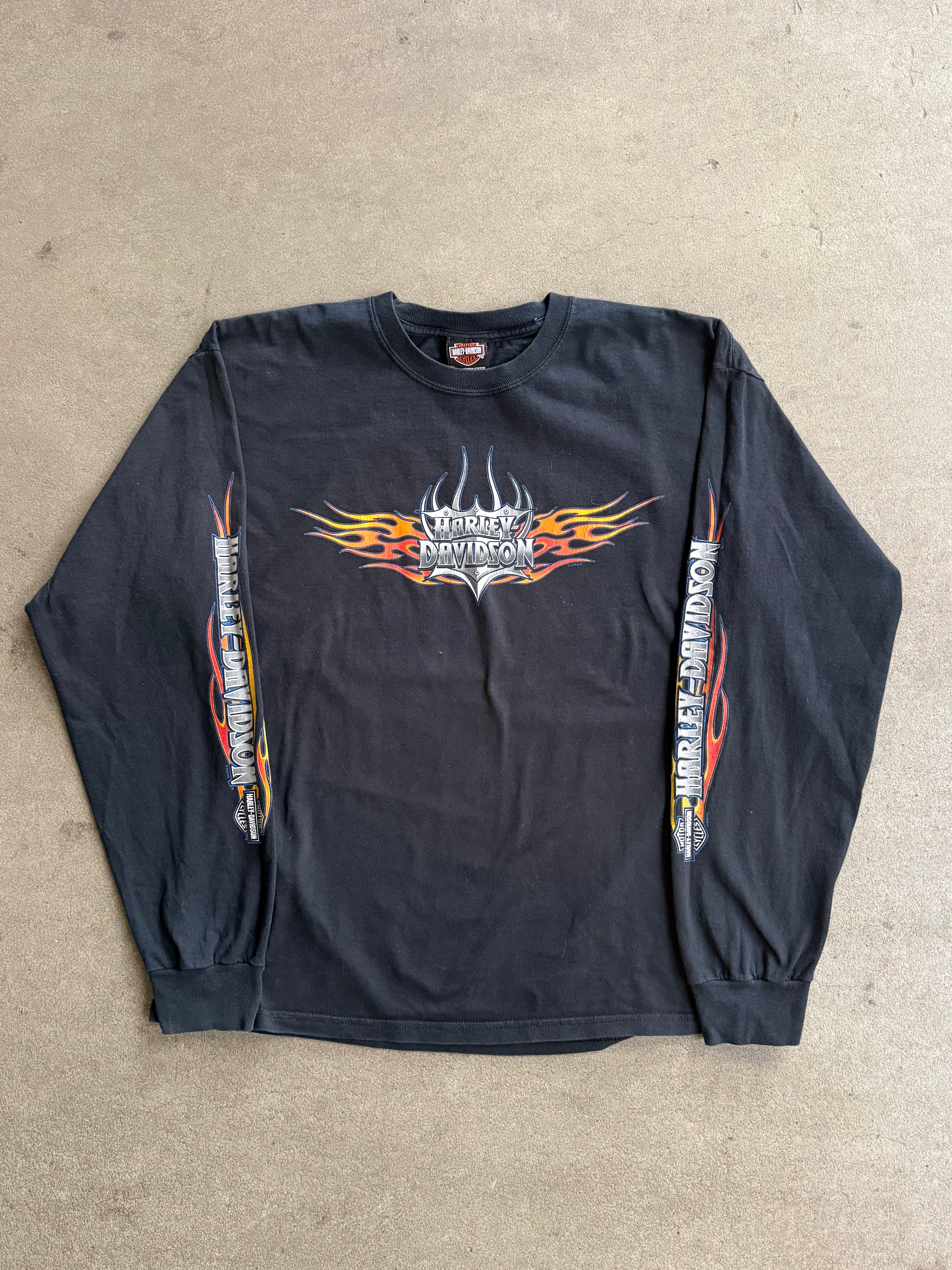 2000S HARLEY DAVIDISON - FLAMES LONG SLEEVES (XL)