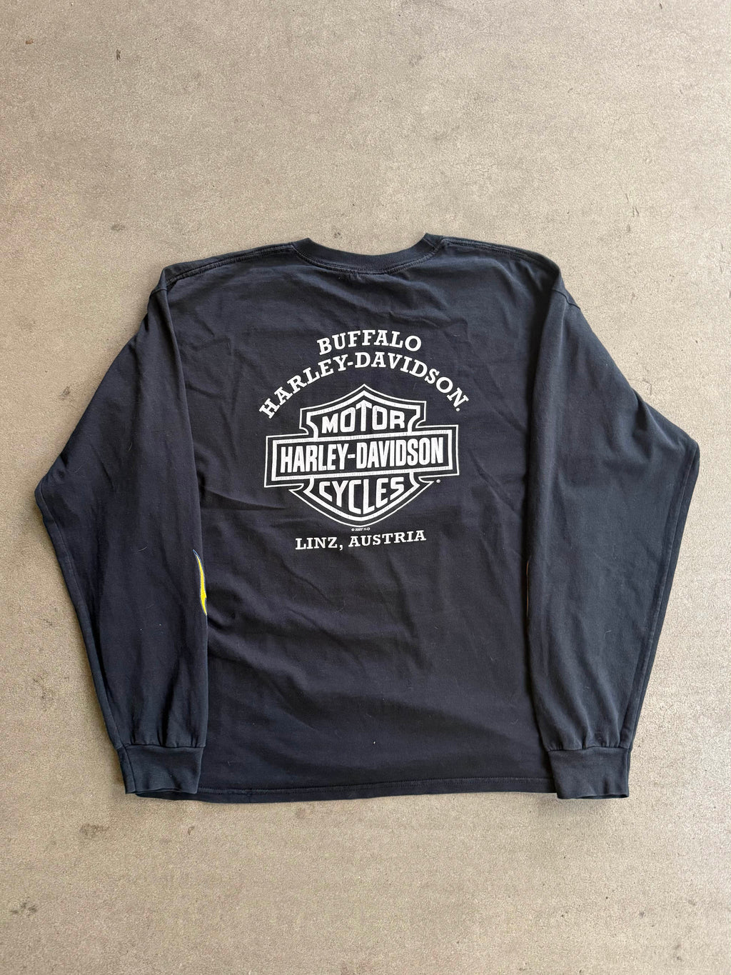 2000S HARLEY DAVIDSON FLAMES LONG SLEEVES (XL)