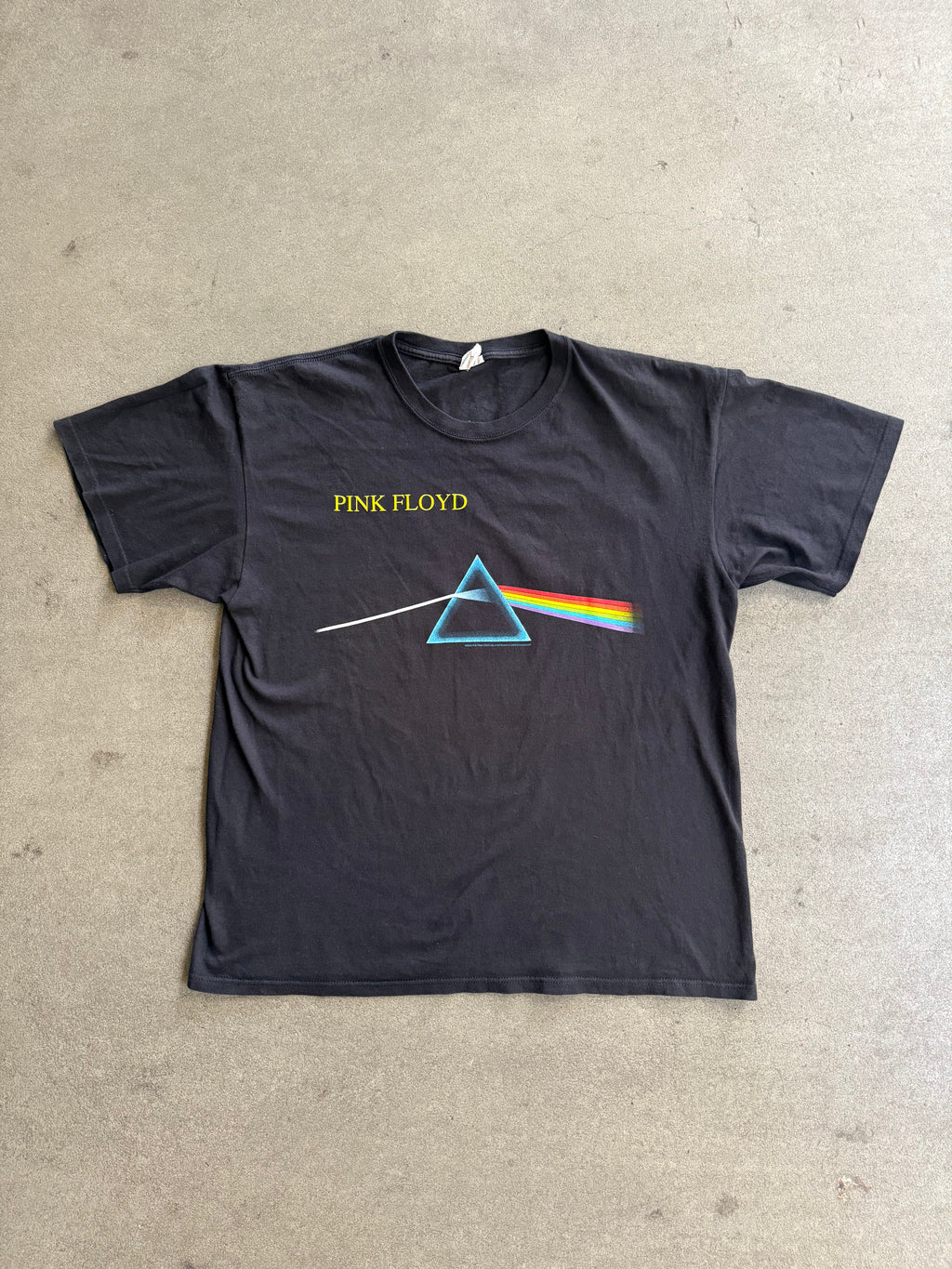 2003 PINK FLOYD DARK SIDE OF THE MOON PRINT T-SHIRT (XL)