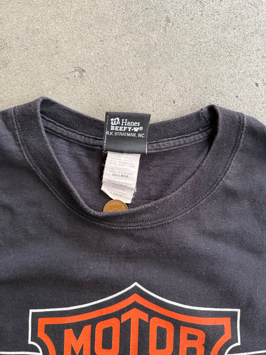 2000S HARLEY DAVIDSON GRAND CANYON, ARIZONA T-SHIRT (L)