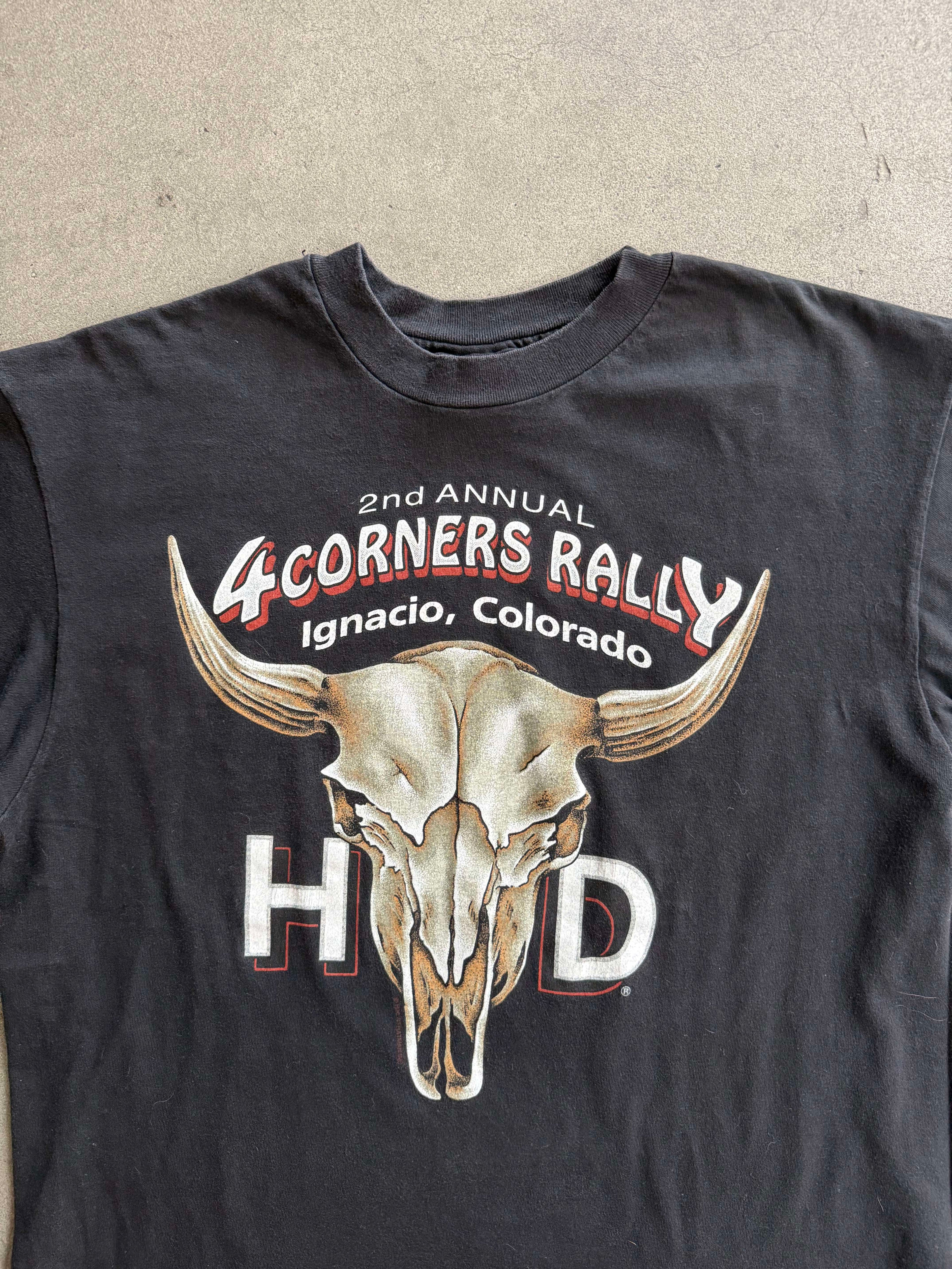 1998 HARLEY DAVIDSON "MC DONALD GRAND JUNCTION" COLORADO COW SKULL T-SHIRT (L)