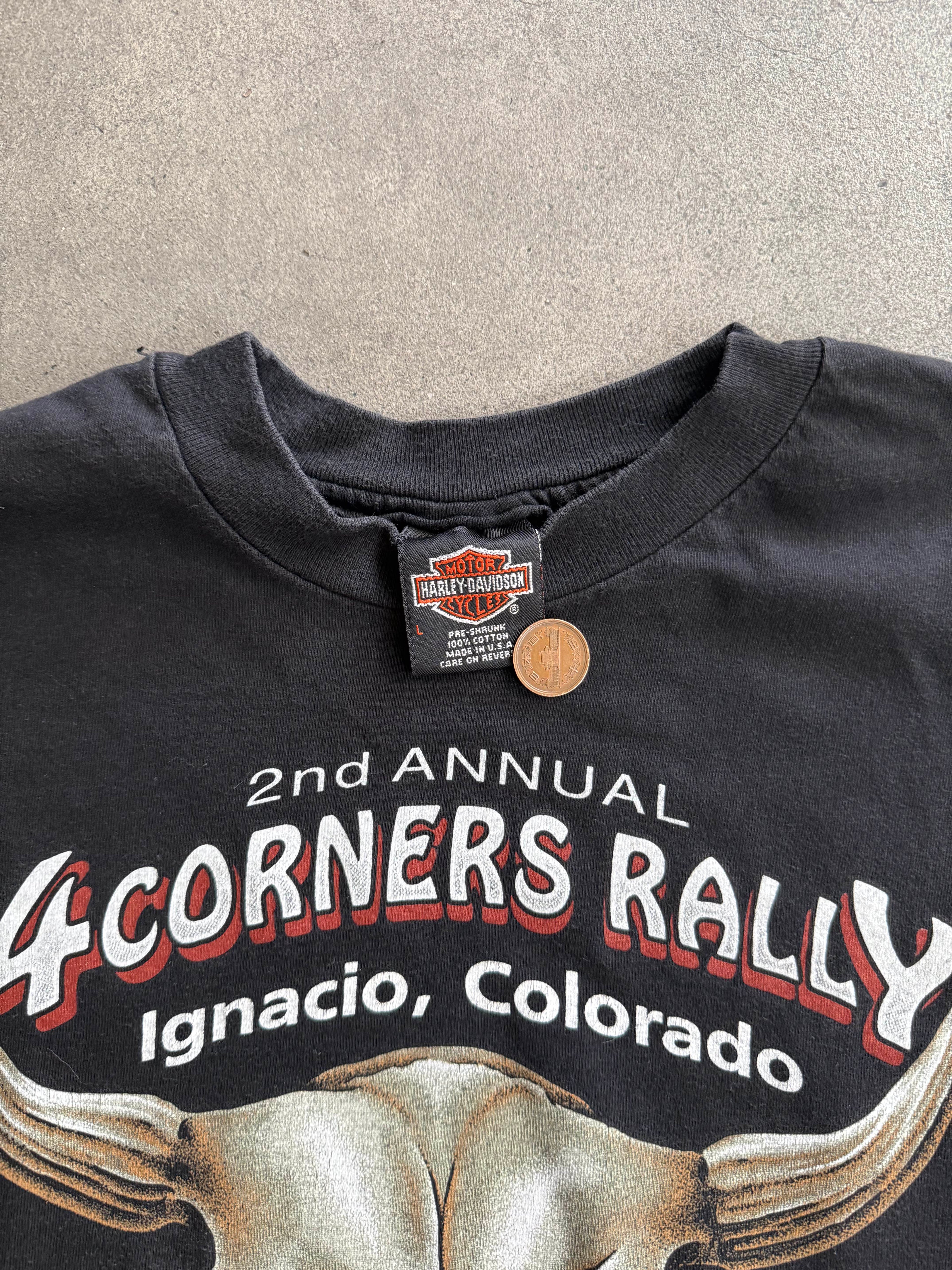 1998 HARLEY DAVIDSON "MC DONALD GRAND JUNCTION" COLORADO COW SKULL T-SHIRT (L)