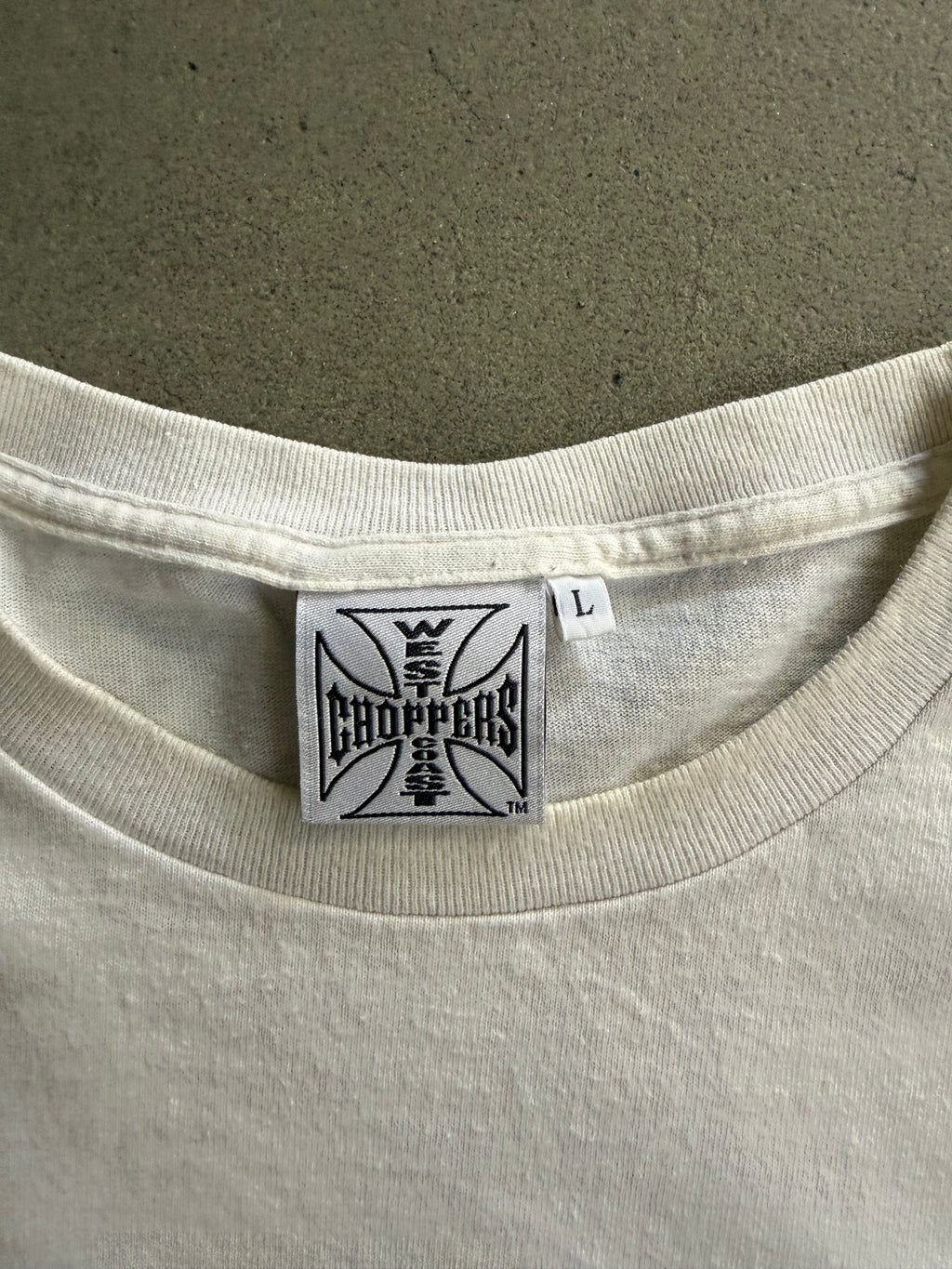 2000S WEST COAST CHOPPERS SKULL LOGO T-SHIRT - EUROPEAN TAG (L)