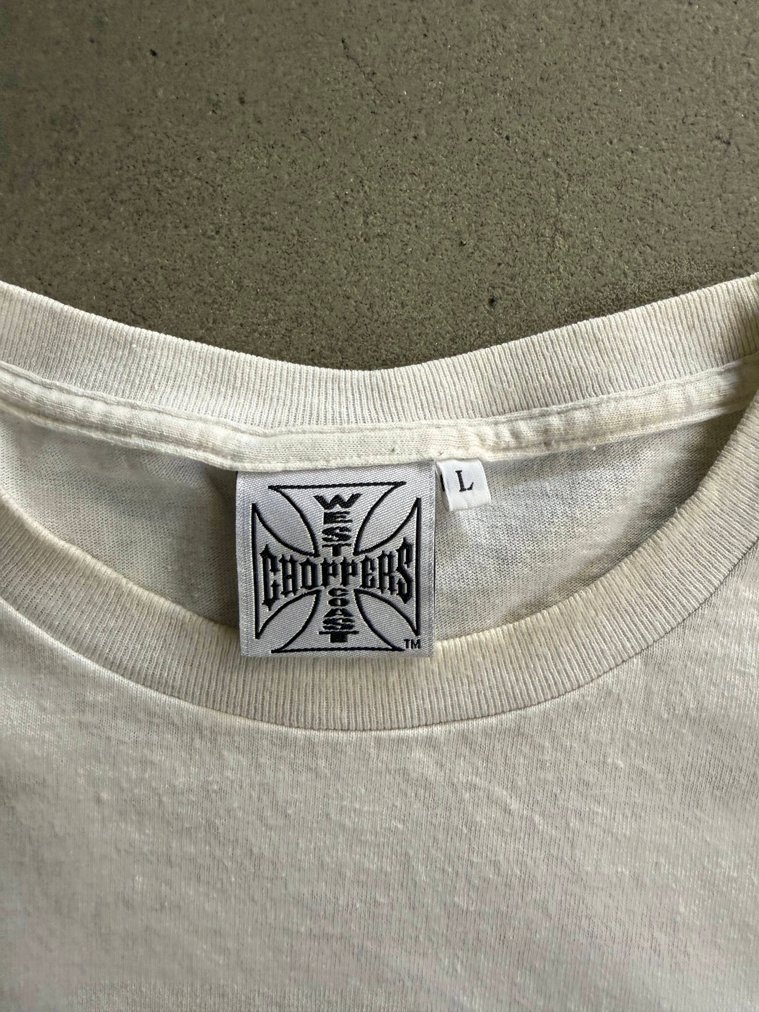 2000S WEST COAST CHOPPERS SKULL LOGO T-SHIRT - EUROPEAN TAG (L)