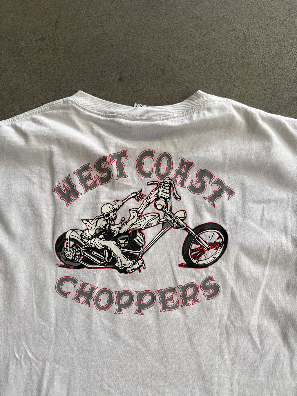 2000S WEST COAST CHOPPERS SKULL LOGO T-SHIRT - EUROPEAN TAG (L)