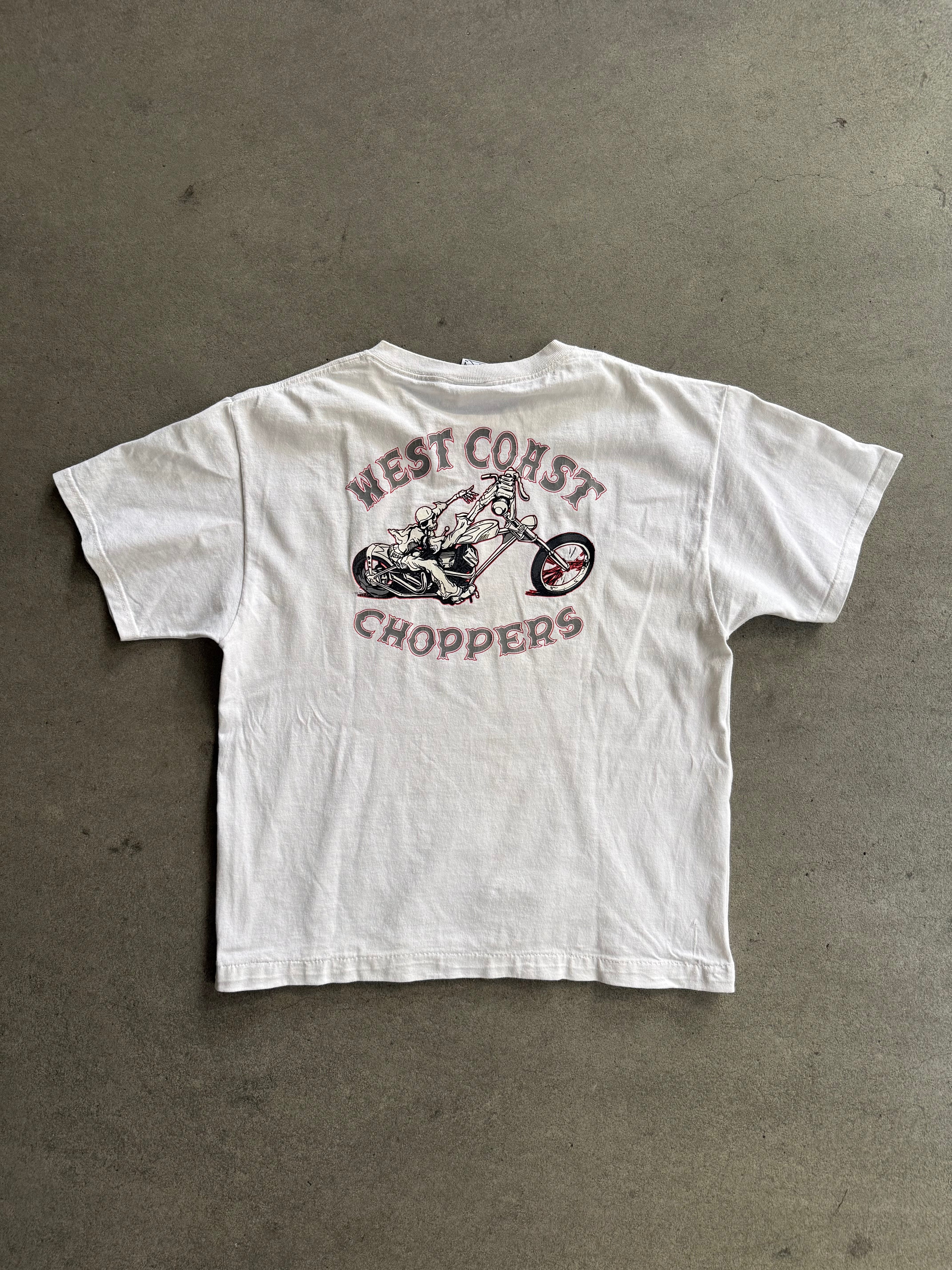 2000S WEST COAST CHOPPERS SKULL LOGO T-SHIRT - EUROPEAN TAG (L)