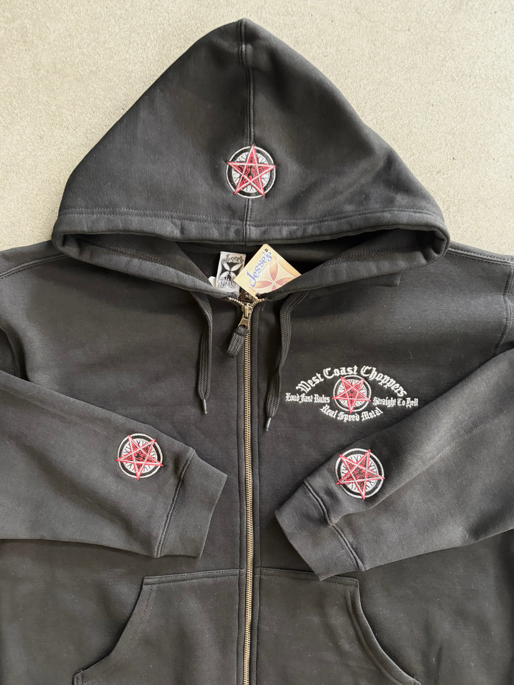 2000S WEST COAST CHOPPERS SATAN ZIP HOODIE (L)