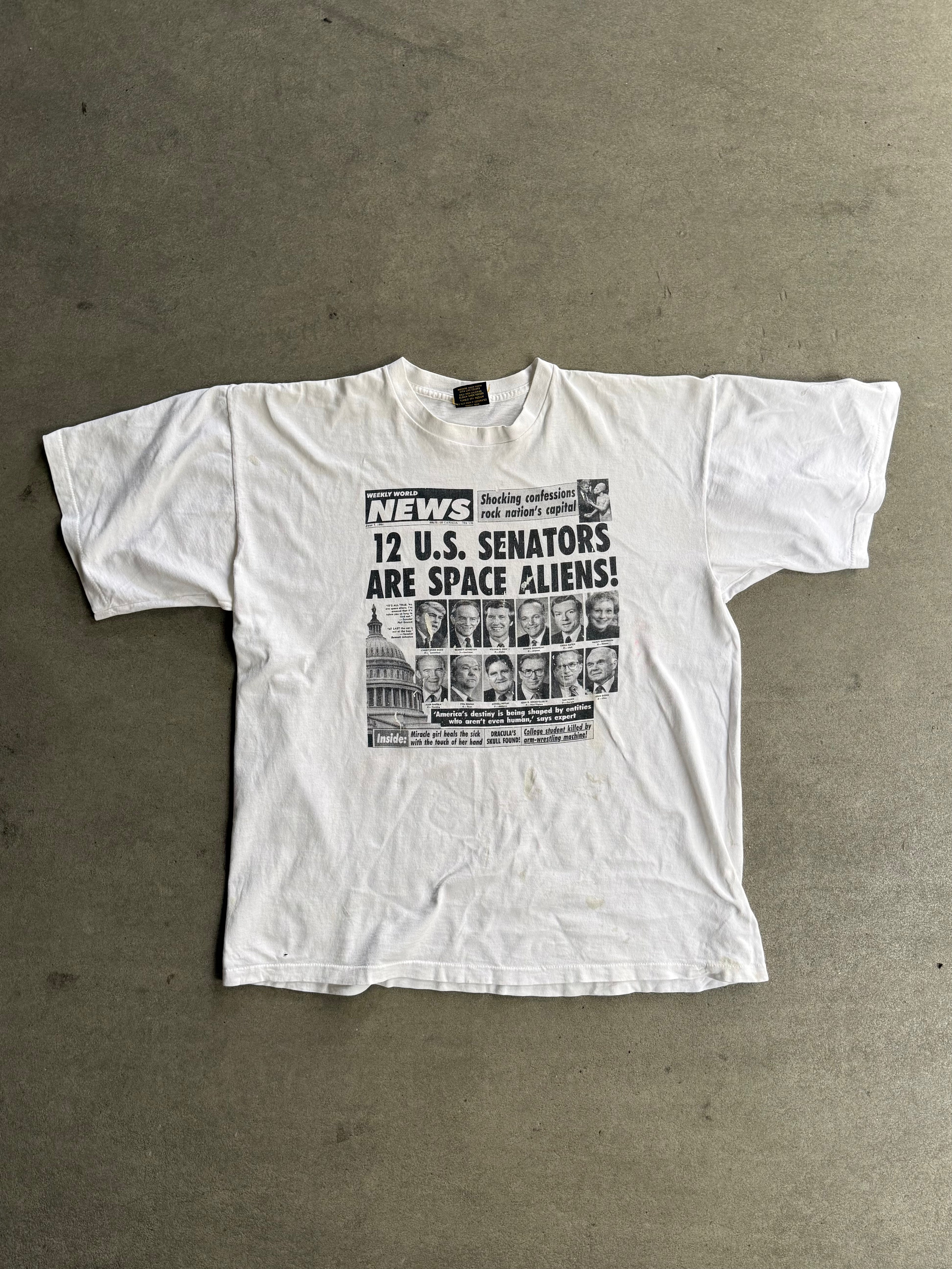 1994 U.S. SENATOR SPACE ALIEN SINGLE STITCH T-SHIRT (XL)