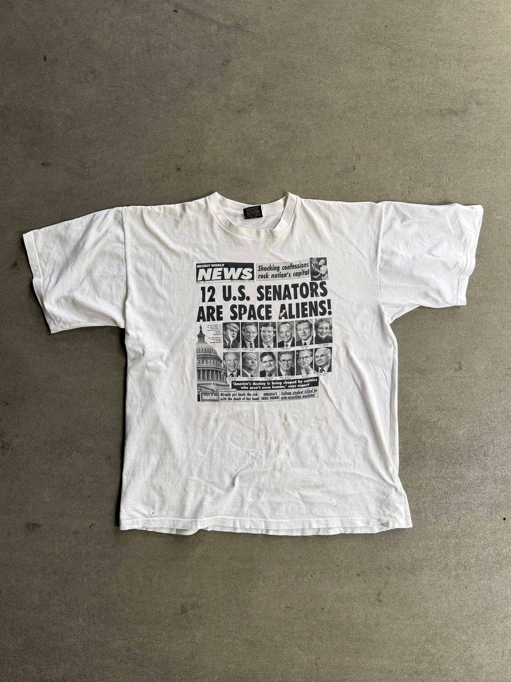 1994 U.S. SENATOR SPACE ALIEN SINGLE STITCH T-SHIRT (XL)