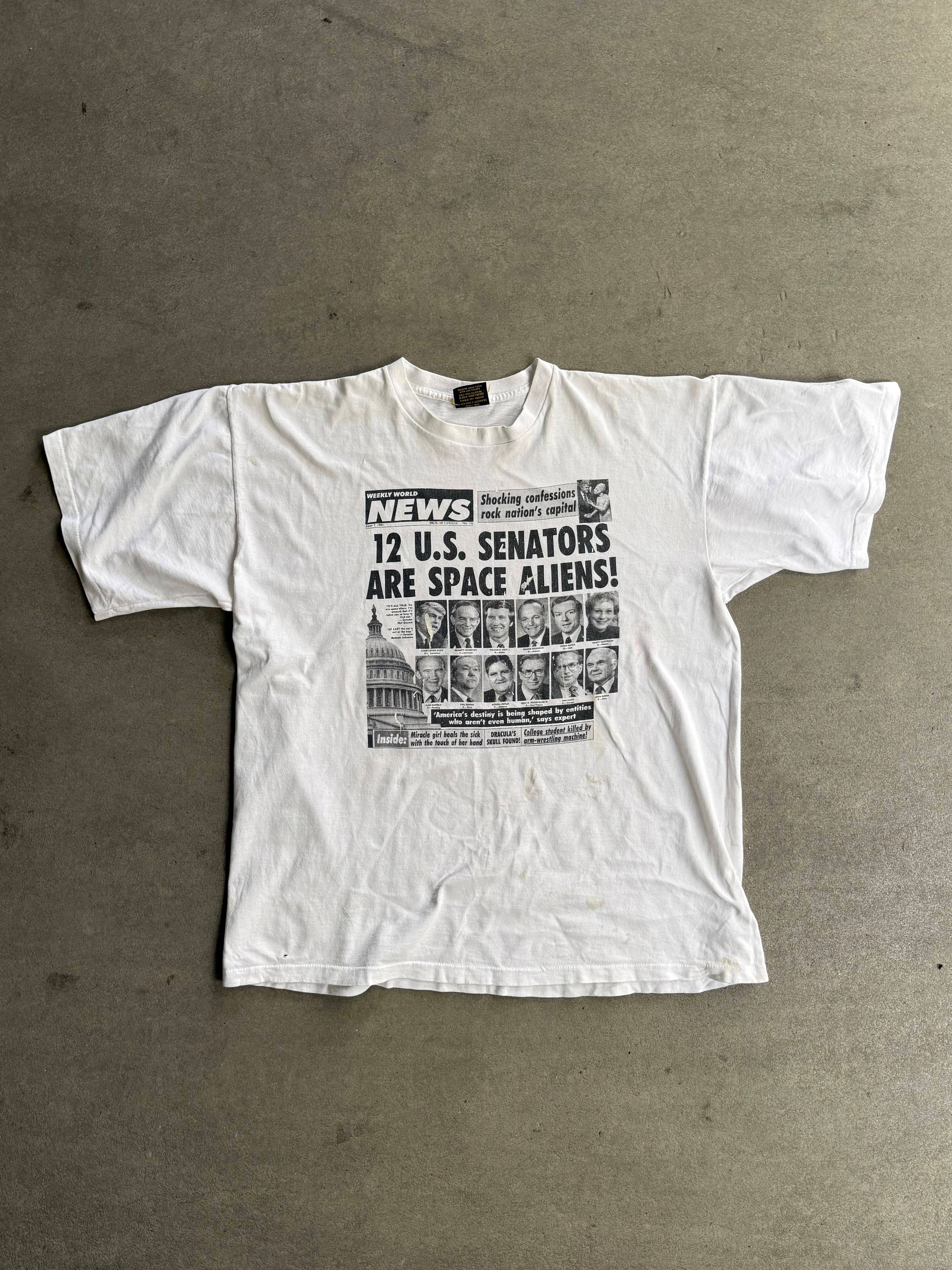 1994 U.S. SENATOR SPACE ALIEN SINGLE STITCH T-SHIRT (XL)