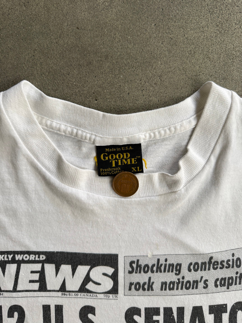 1994 U.S. SENATOR SPACE ALIEN SINGLE STITCH T-SHIRT (XL)