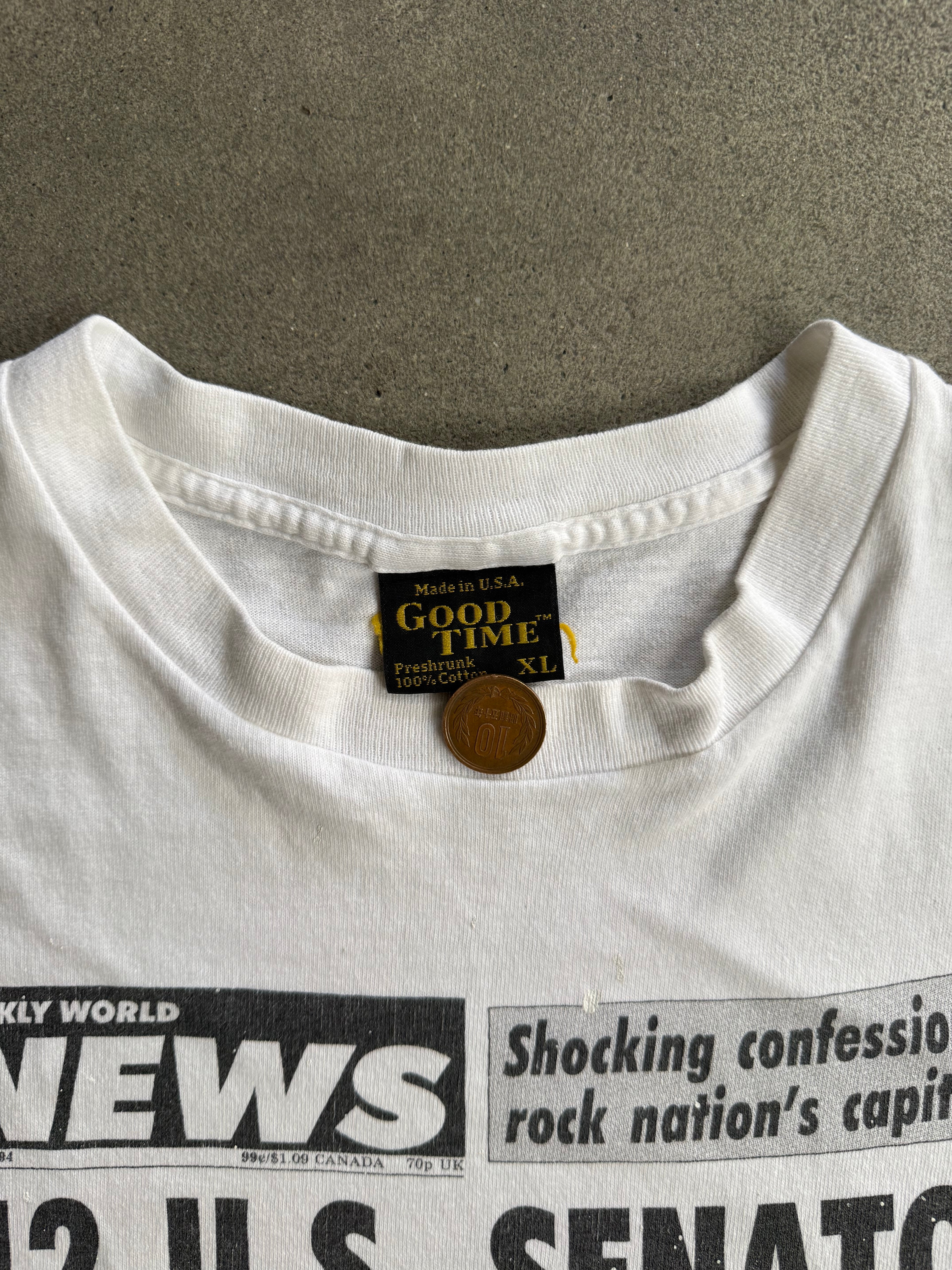 1994 U.S. SENATOR SPACE ALIEN SINGLE STITCH T-SHIRT (XL)