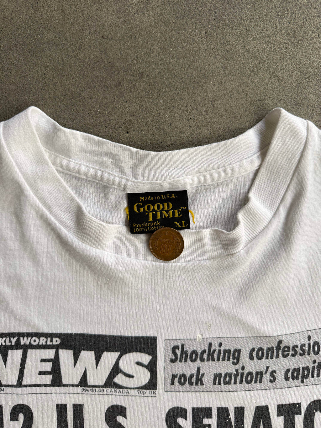 1994 U.S. SENATOR SPACE ALIEN SINGLE STITCH T-SHIRT (XL)