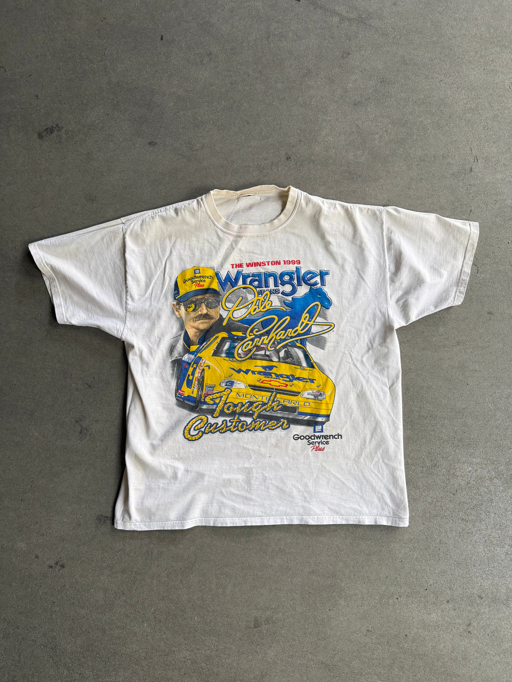 1999 WRANGLER TEAM NASCAR RACE T-SHIRT (XL)