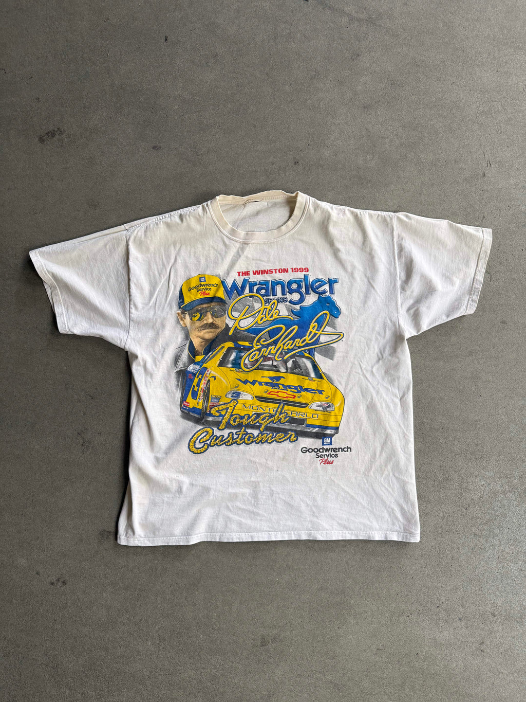 1999 WRANGLER TEAM NASCAR RACE T-SHIRT (XL)