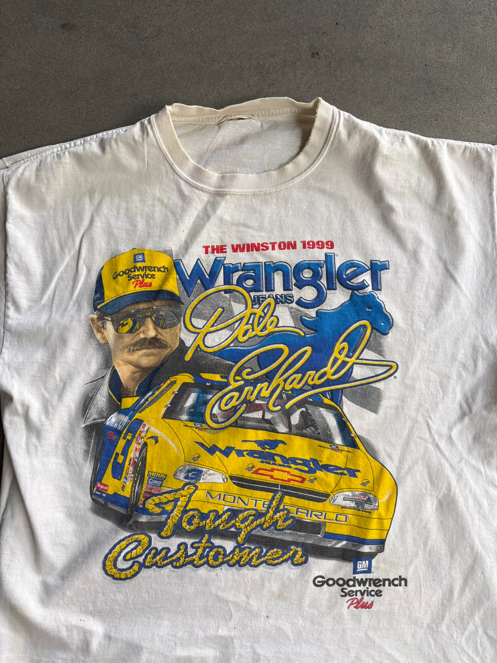 1999 WRANGLER TEAM NASCAR RACE T-SHIRT (XL)