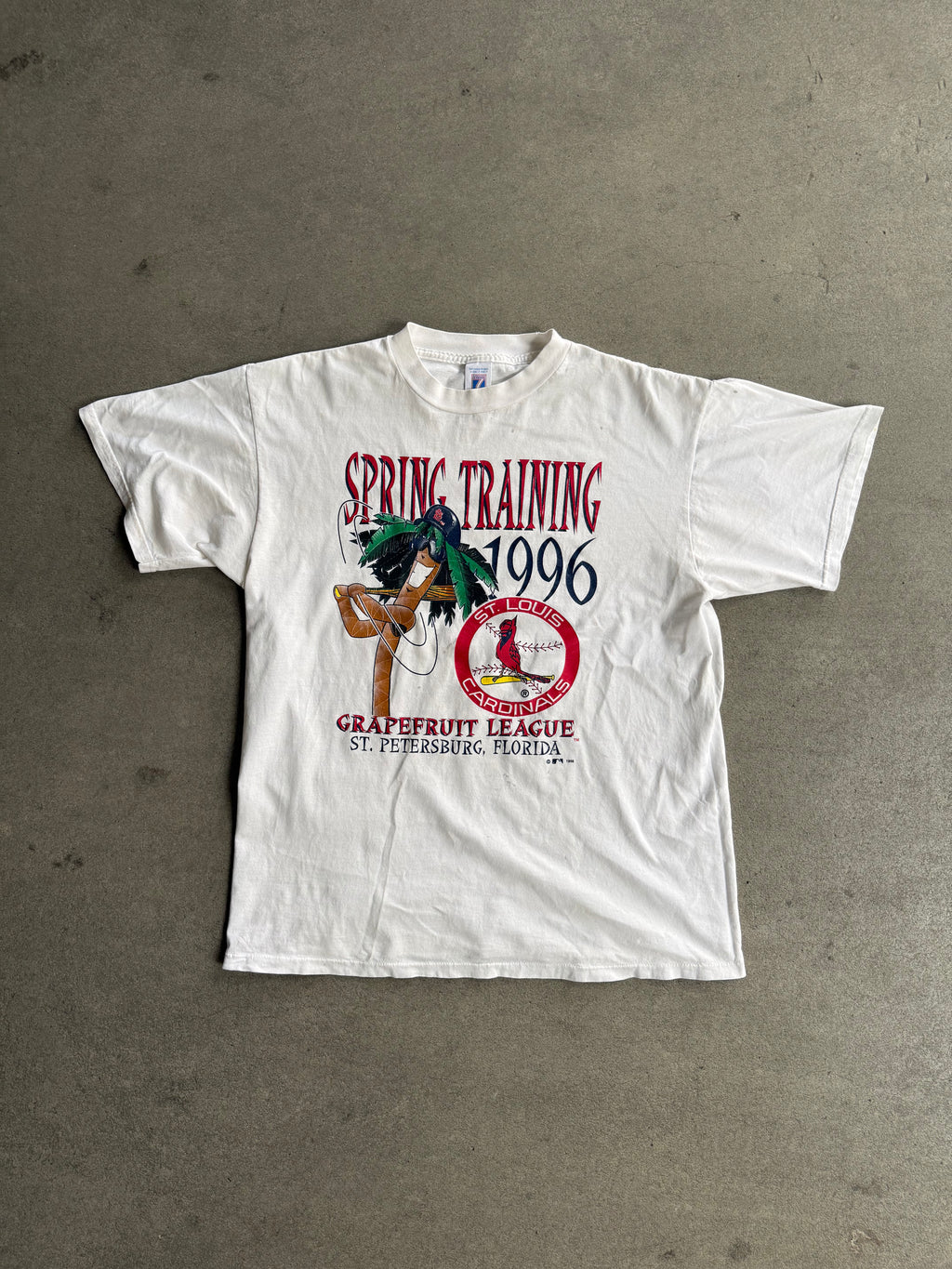 1996 SPRING TRAINING, ST. LOUIS CARDINALS T-SHIRT (L)