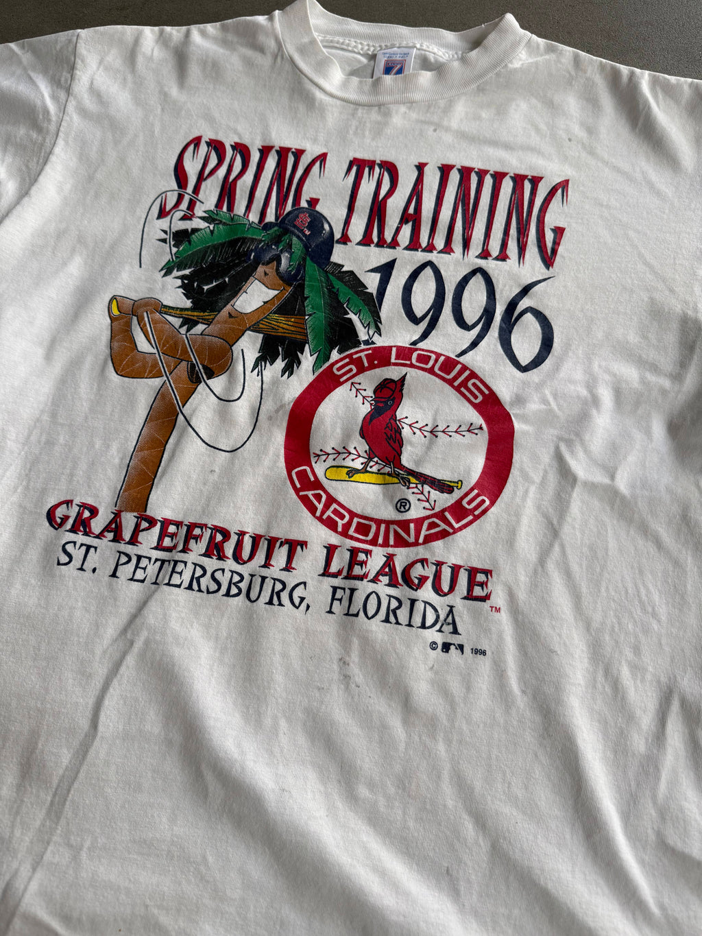 1996 SPRING TRAINING, ST. LOUIS CARDINALS T-SHIRT (L)