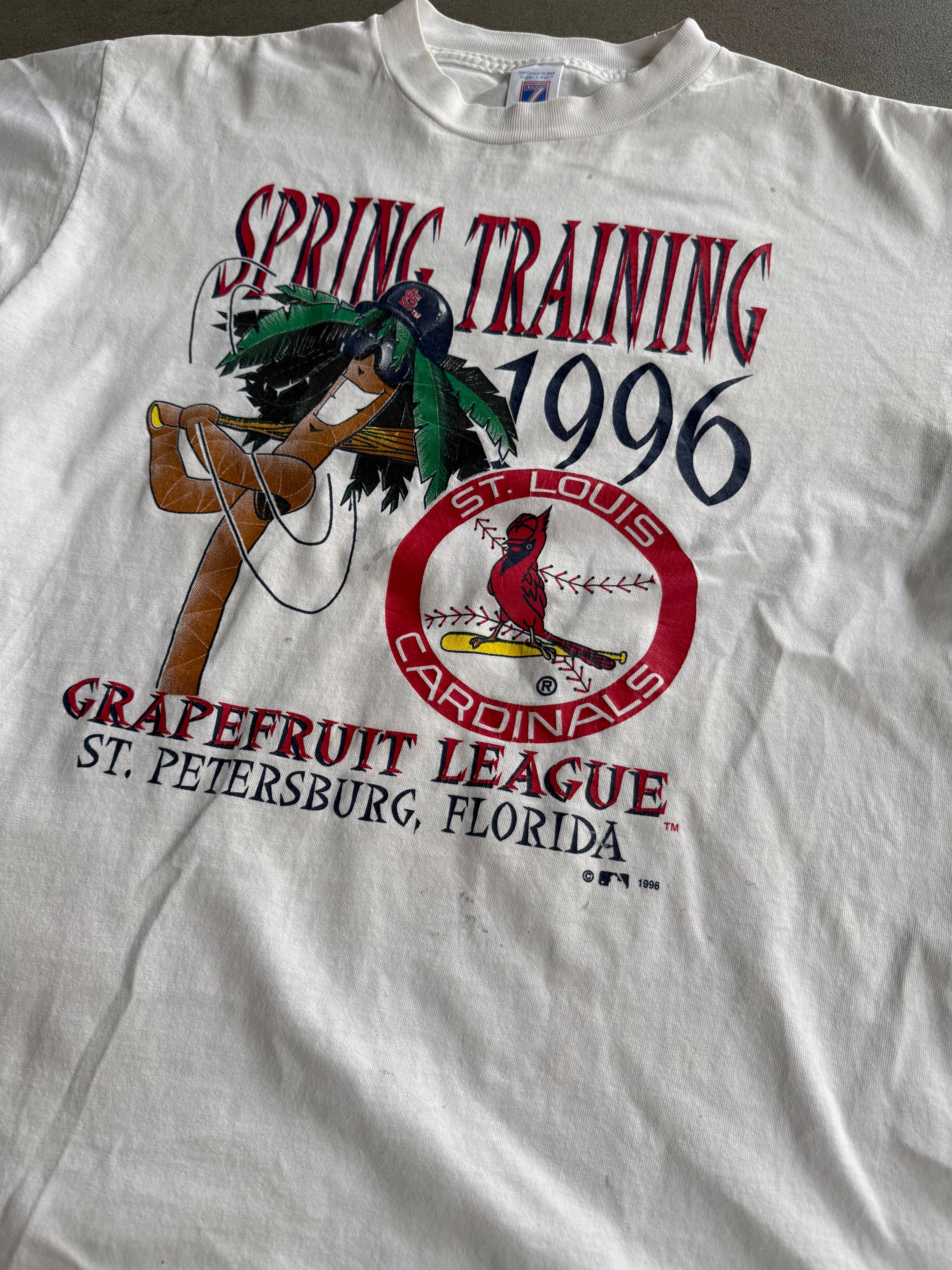 1996 SPRING TRAINING, ST. LOUIS CARDINALS T-SHIRT (L)
