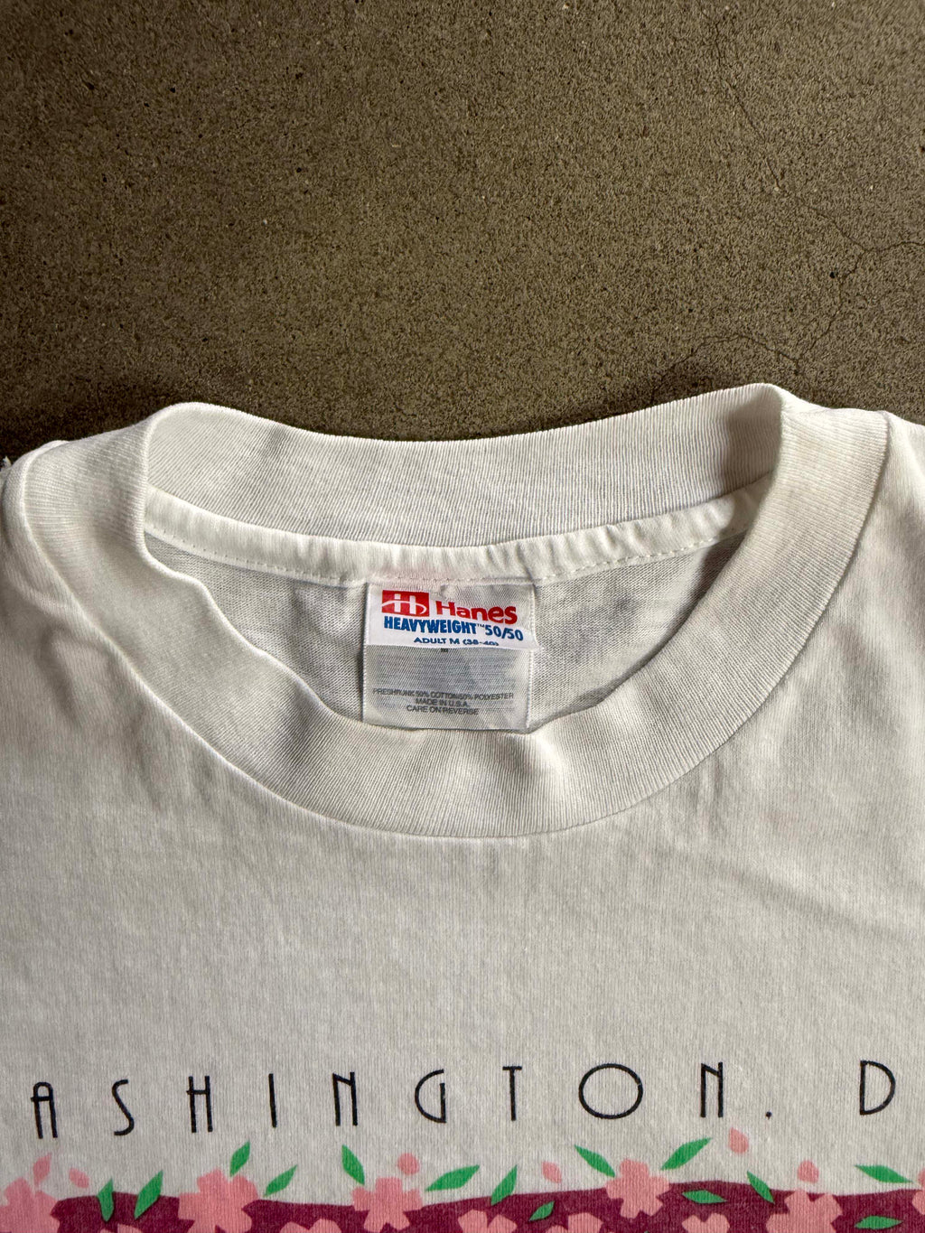 1996 WASHINGTON D.C. MARATON RACE, NORTEL CHERRY BLOSSOM SINGLE STICH T-SHIRT (L)