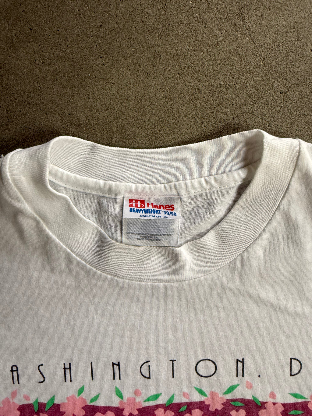 1996 WASHINGTON D.C. MARATON RACE, NORTEL CHERRY BLOSSOM SINGLE STICH T-SHIRT (L)