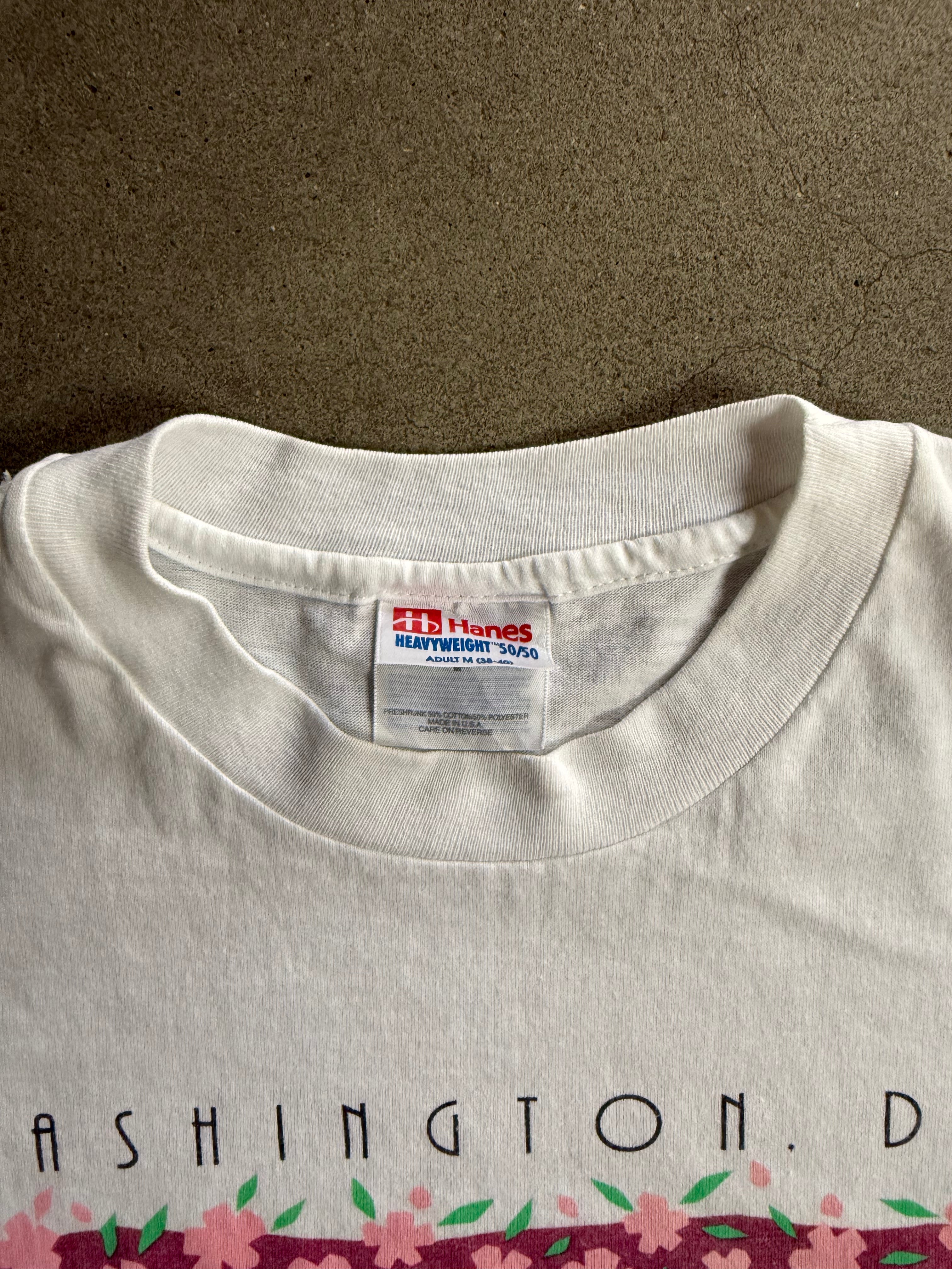1996 WASHINGTON D.C. MARATON RACE, NORTEL CHERRY BLOSSOM SINGLE STICH T-SHIRT (L)