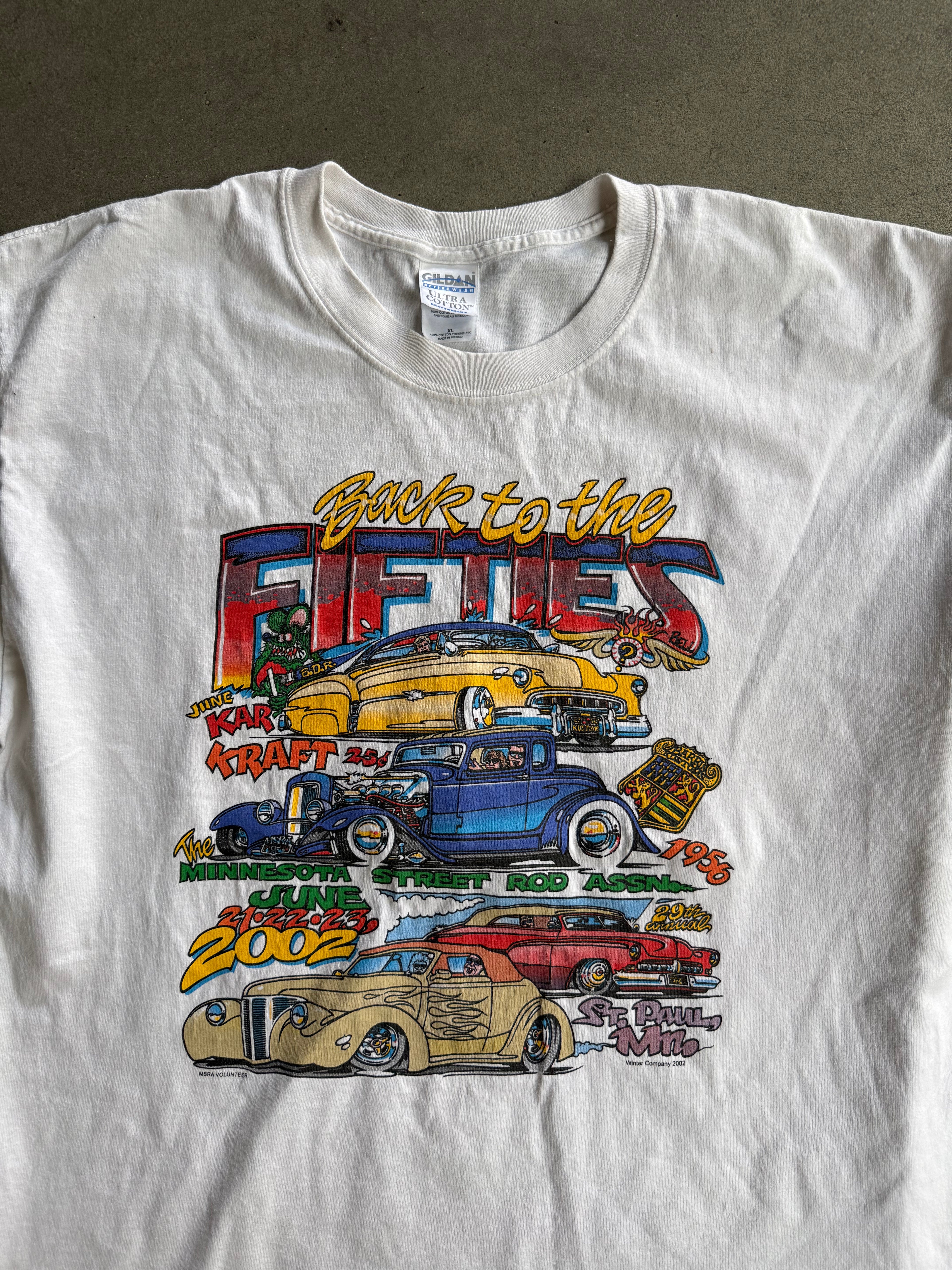 2002 MSRA "BACK TO THE 50S" T-SHIRT (XL)