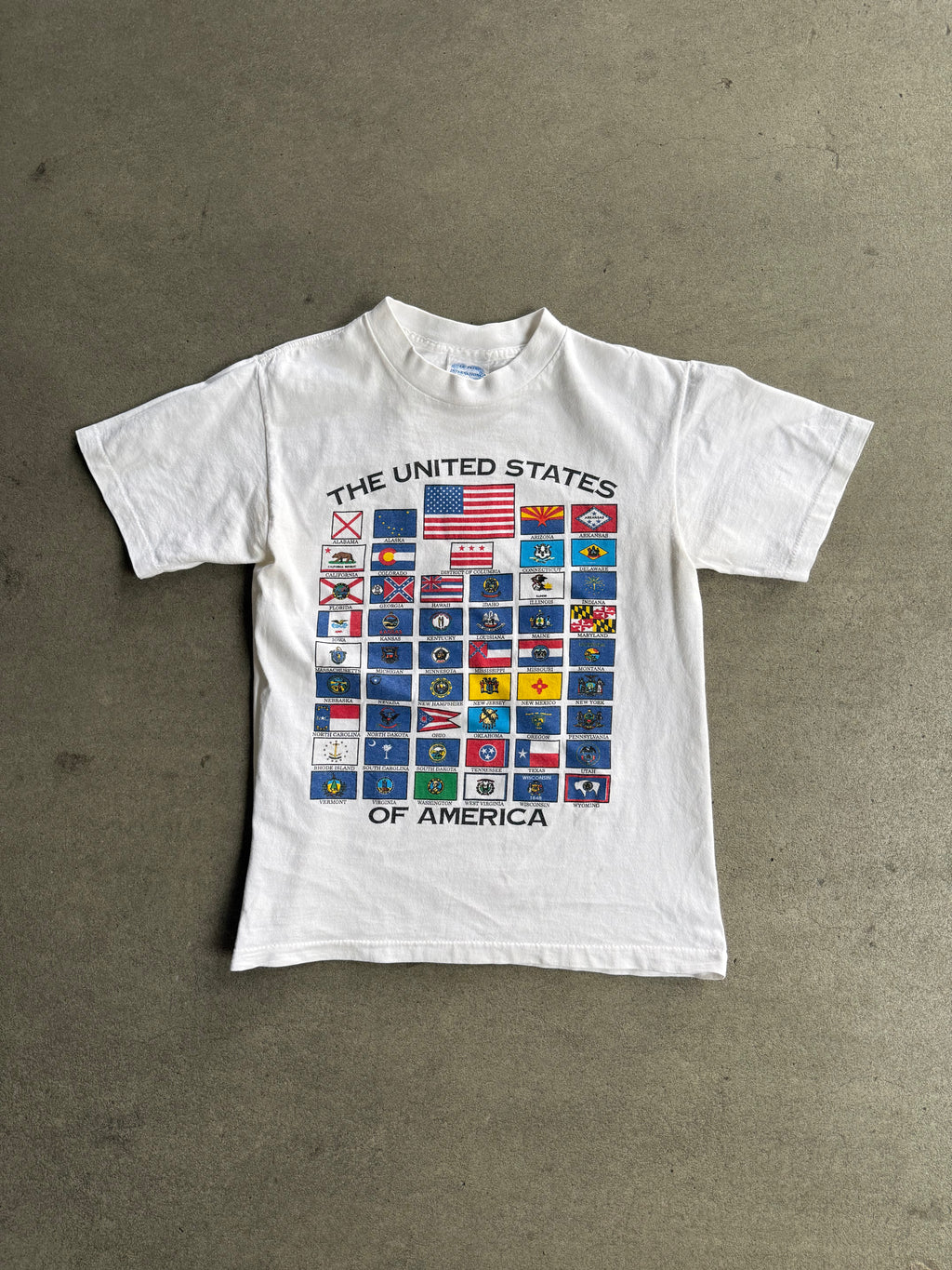 90S "THE UNITED STATES OF AMERICA" SINGLE STITCH T-SHIRT (S)