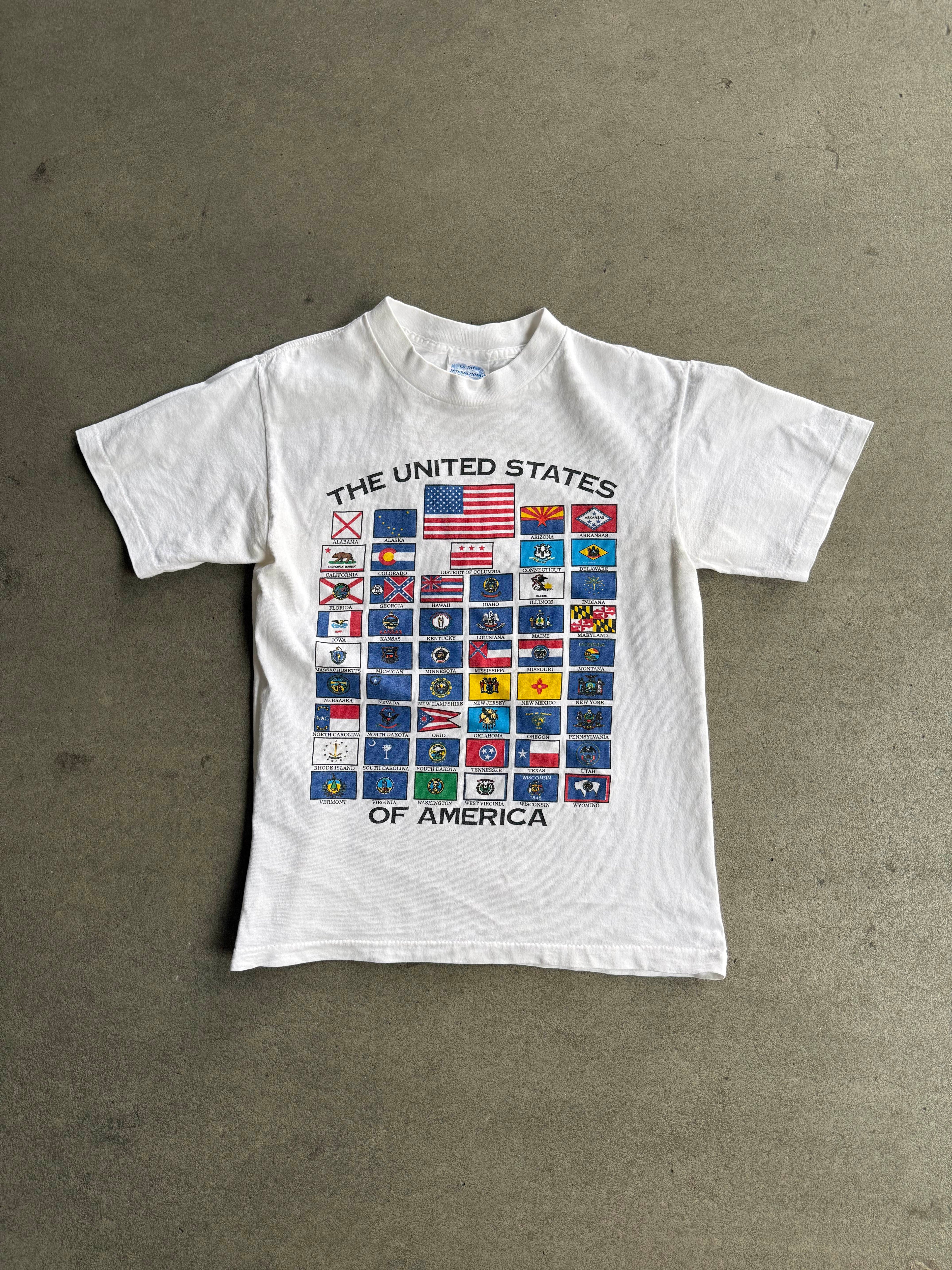 90S "THE UNITED STATES OF AMERICA" SINGLE STITCH T-SHIRT (S)