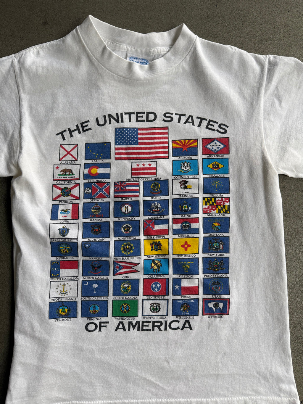90S "THE UNITED STATES OF AMERICA" SINGLE STITCH T-SHIRT (S)
