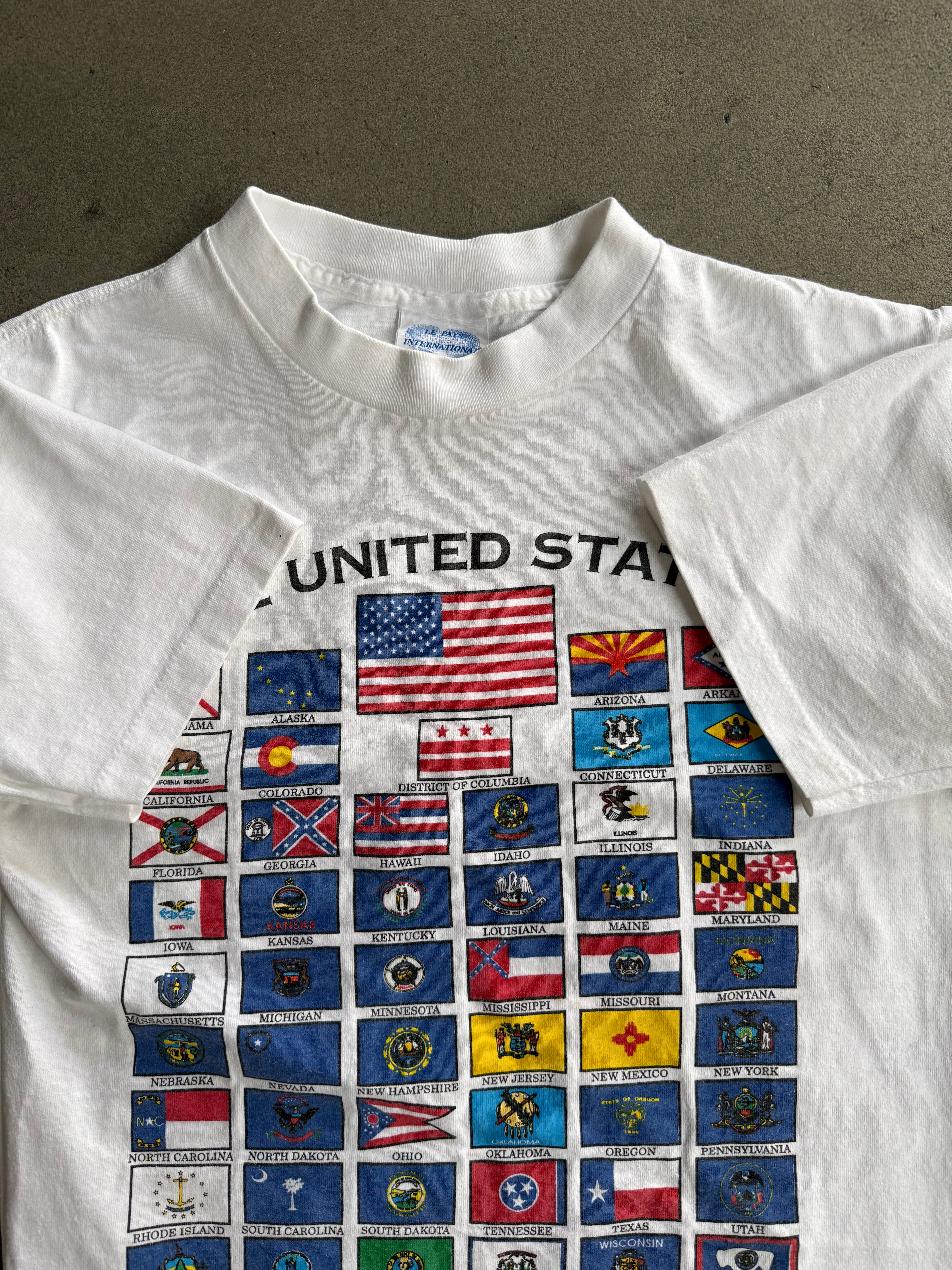 90S "THE UNITED STATES OF AMERICA" SINGLE STITCH T-SHIRT (S)