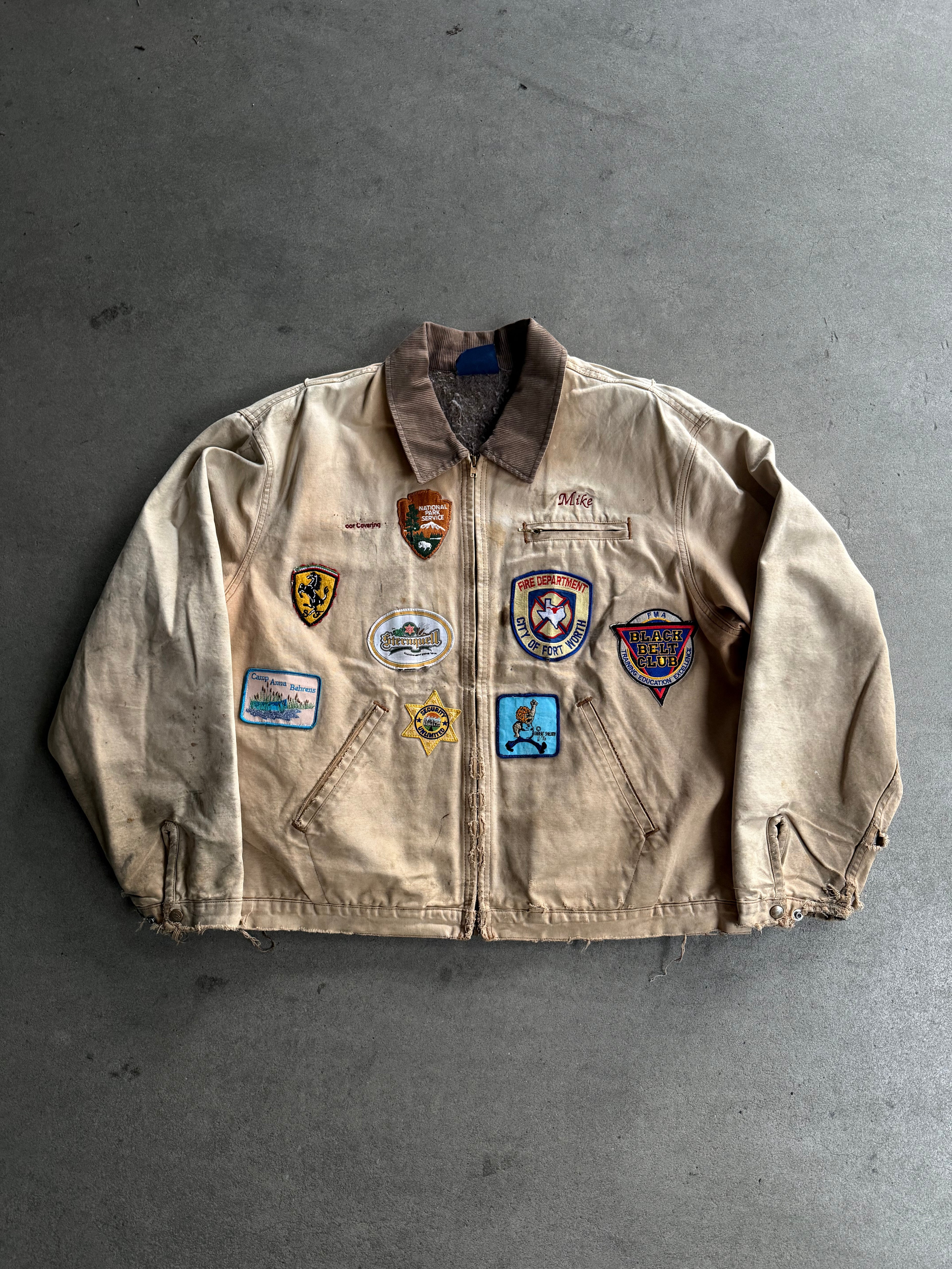 1990S DICKIES DETROIT PATCHED VINTAGE WORKJACKET (XXL)