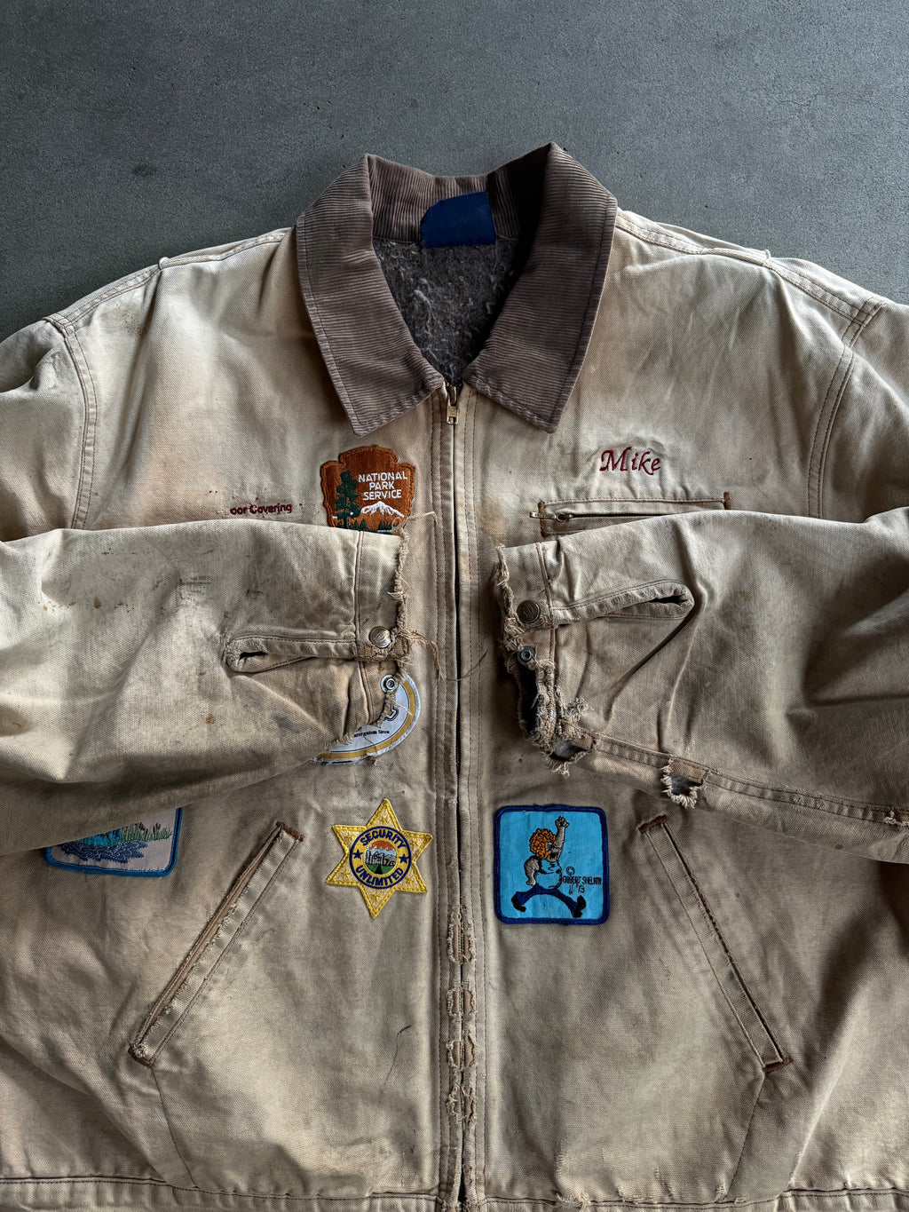 1990S DICKIES DETROIT PATCHED VINTAGE WORKJACKET (XXL)