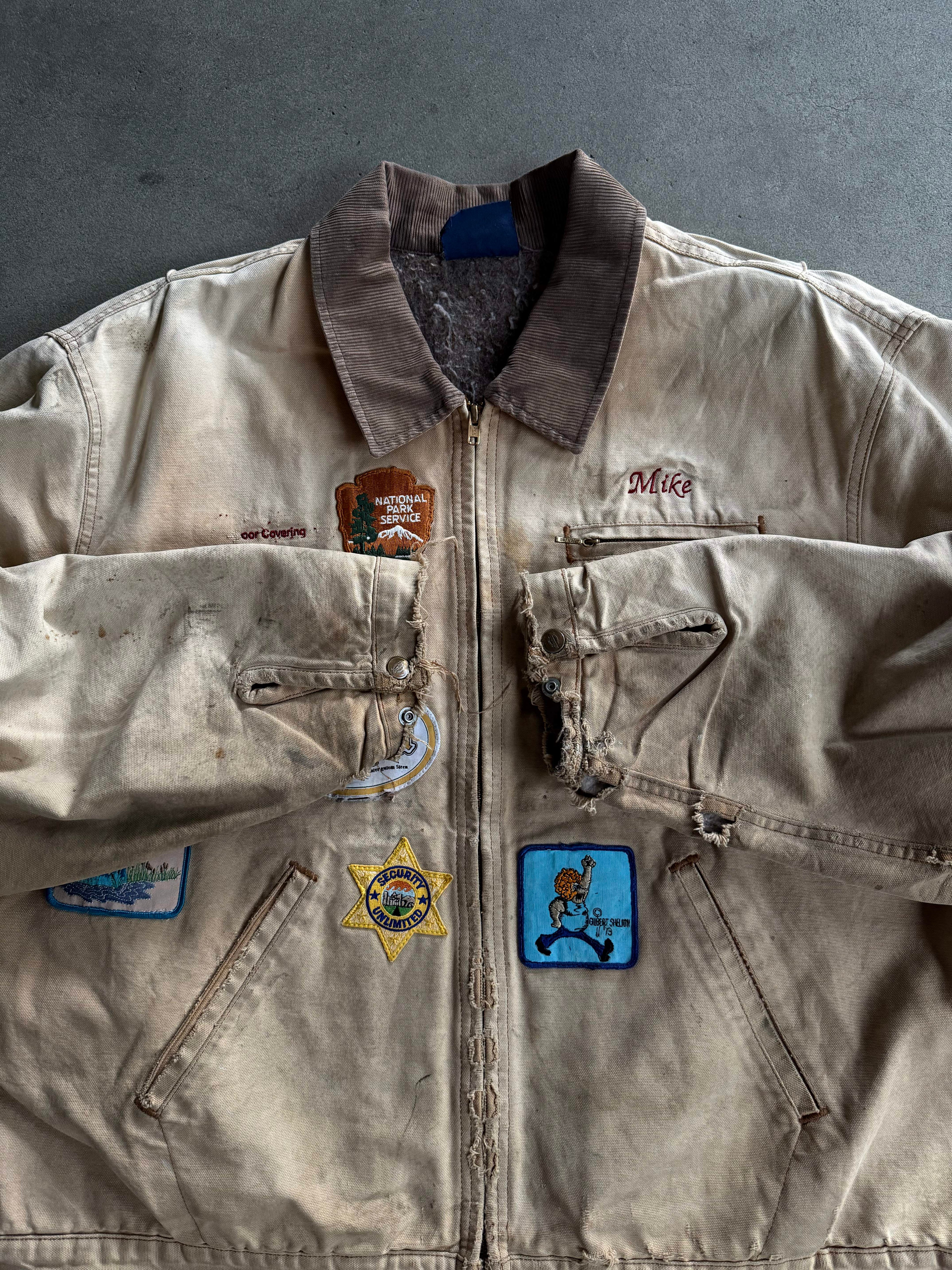 1990S DICKIES DETROIT PATCHED VINTAGE WORKJACKET (XXL)