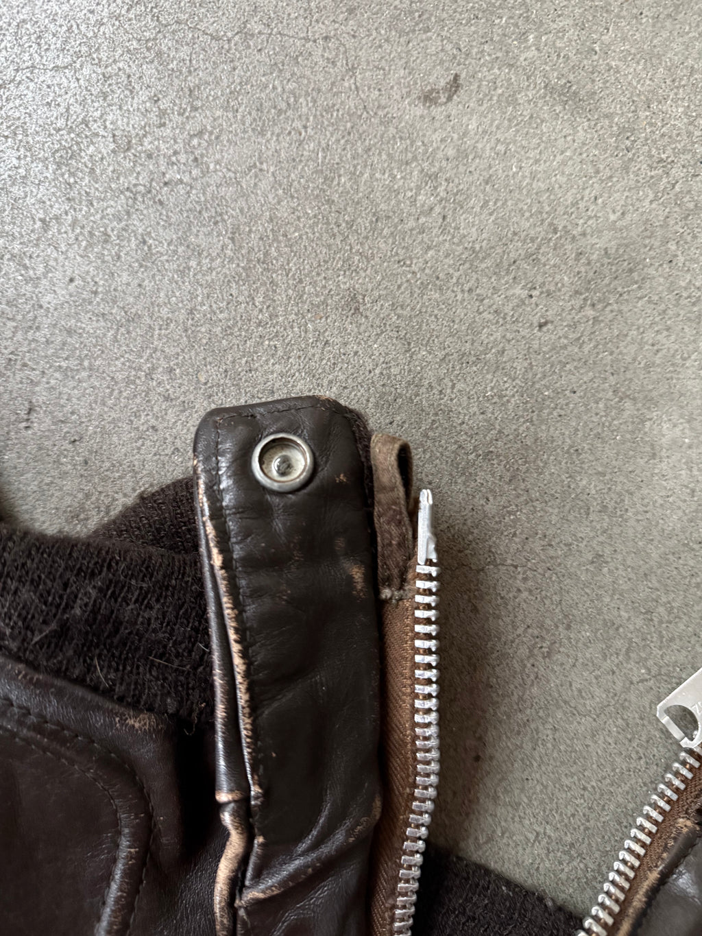 1970S SCHOTT 674 TALON ZIP VINTAGE LEATHER JACKET (L)