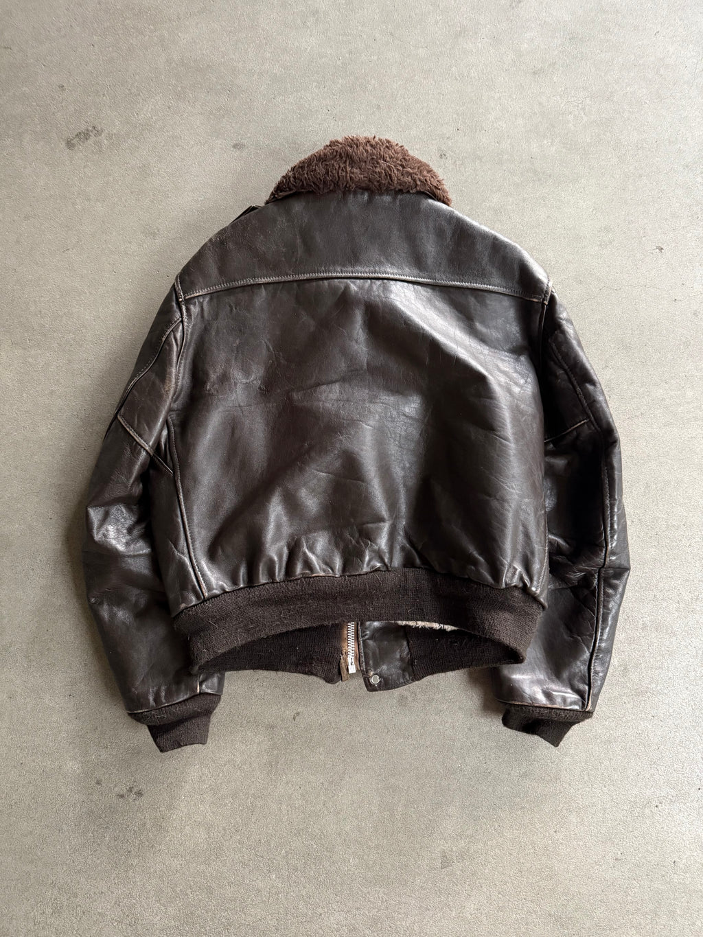 1970S SCHOTT 674 TALON ZIP VINTAGE LEATHER JACKET (L)