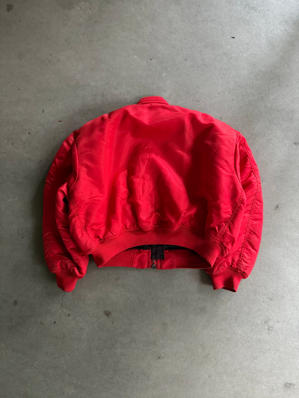 1990S SCHOTT MA-1 VINTAGE NYLON BOMBER JACKET 90s (S)
