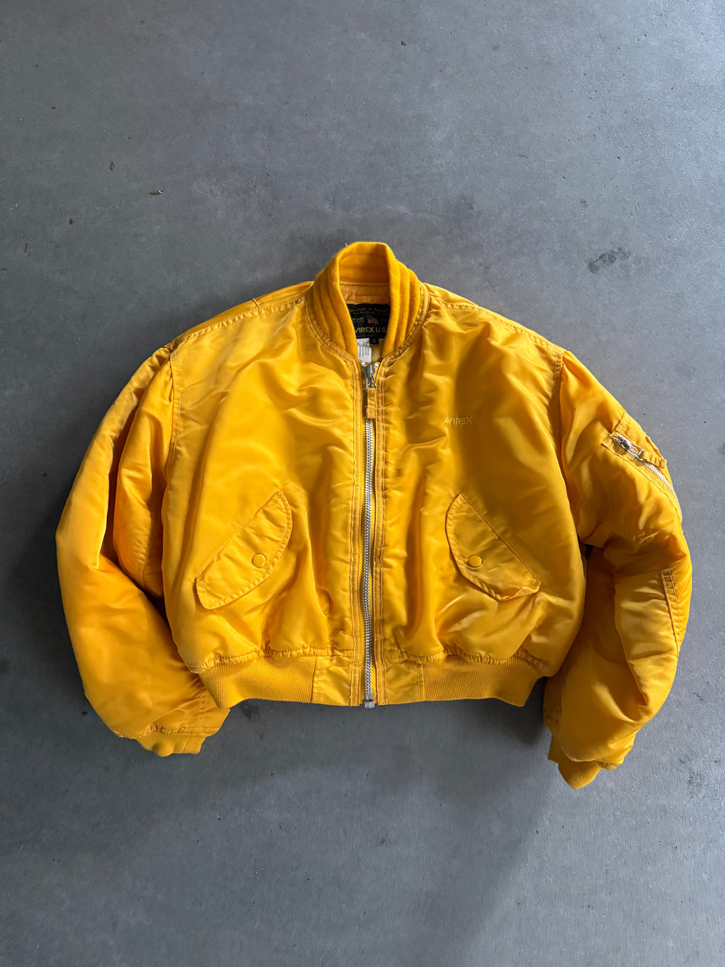 1990S AVIREX MA-1 VINTAGE BOMBER JACKET (S)