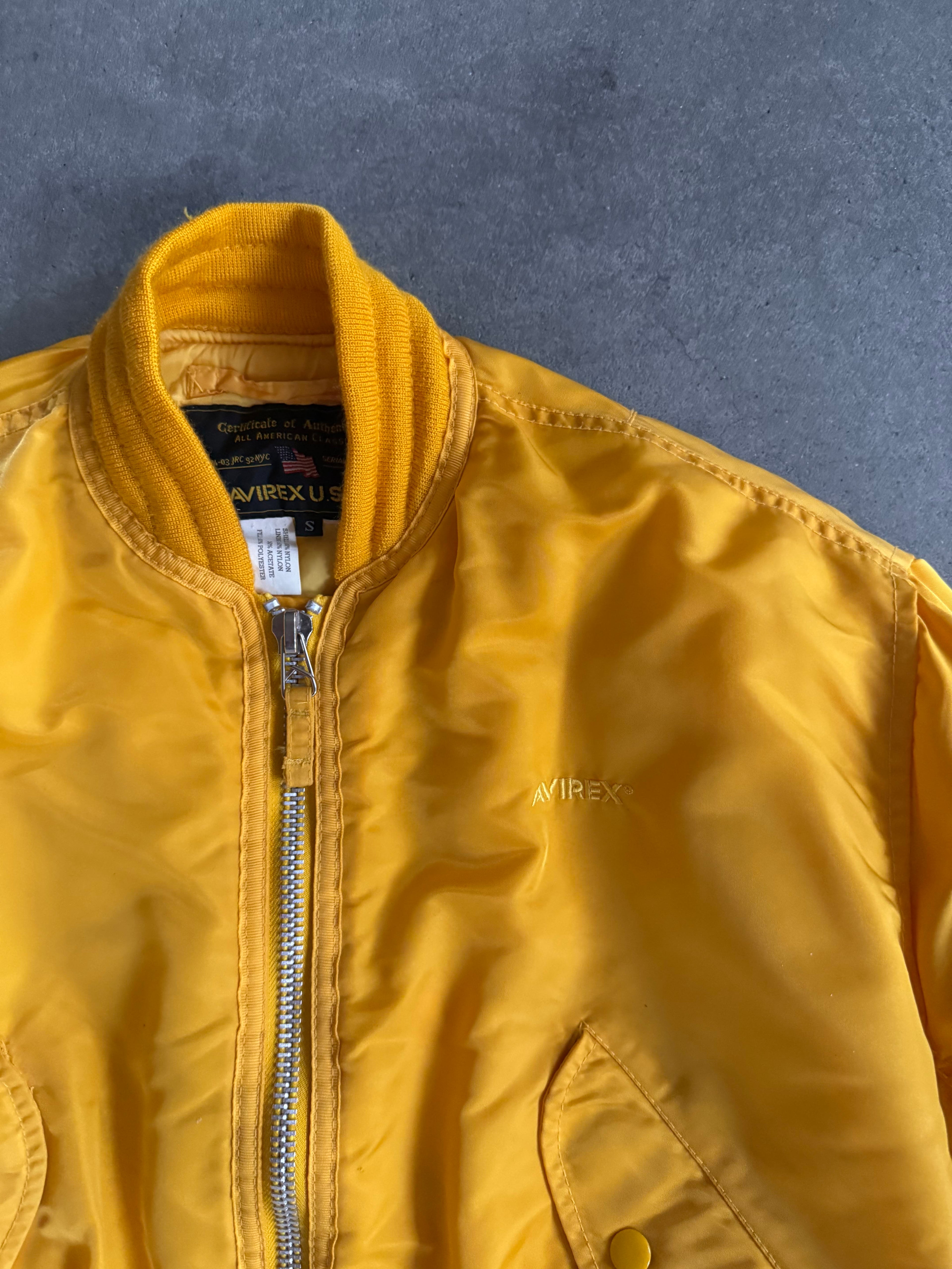1990S AVIREX MA-1 VINTAGE BOMBER JACKET (S)